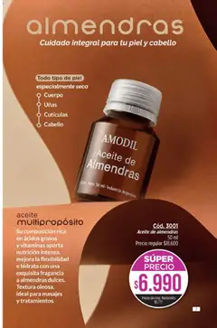 Vista previa Catálogo Amodil Campaña 12 válido desde el 30/06/2026 | Página: 7 | Productos: Vitaminas, Almendras, Fragancia, Aceite