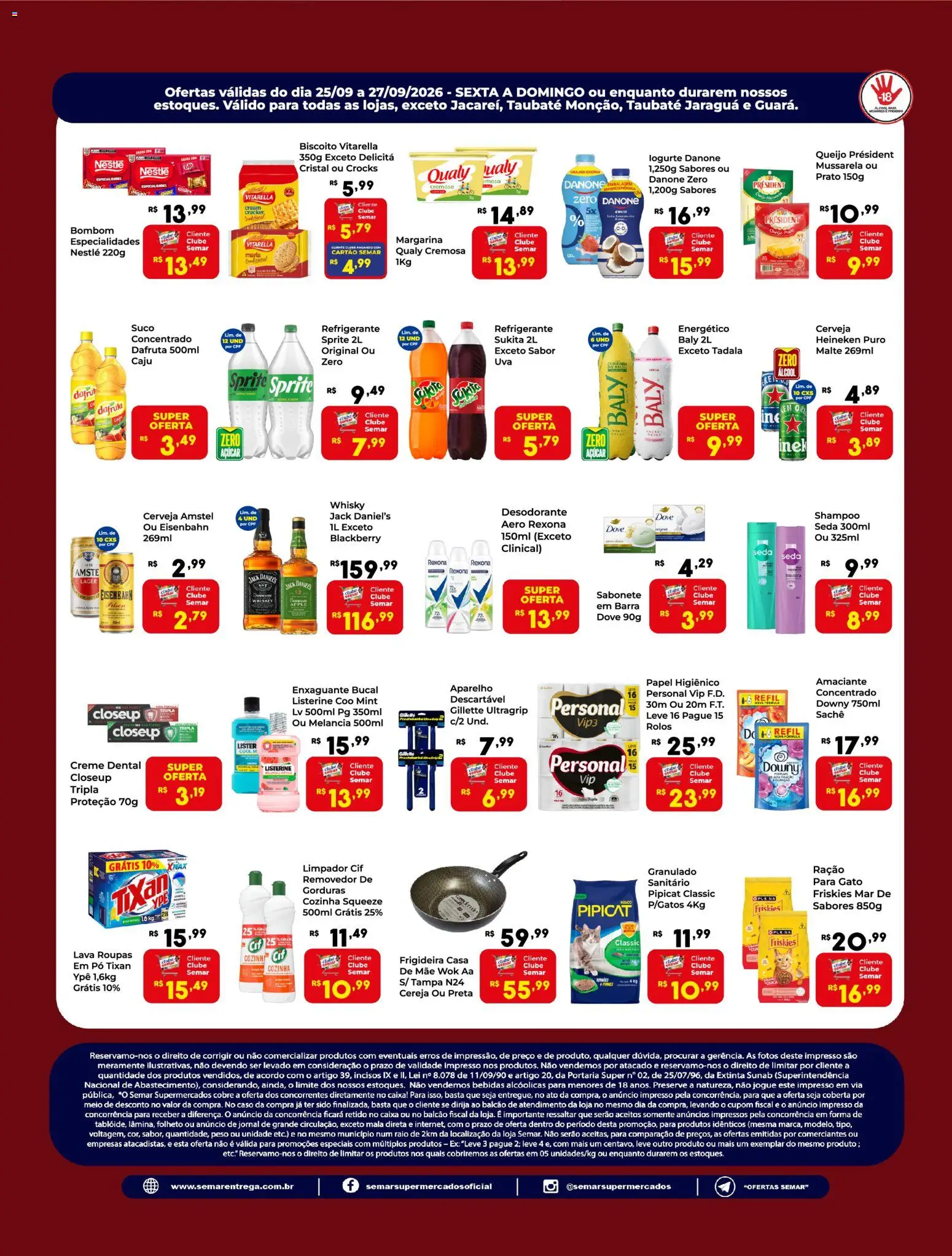Semar Supermercado Folheto - válido de 25/09/2026 | Página: 2 | Produtos: Eisenbahn, Roupas, Açúcar, Creme dental