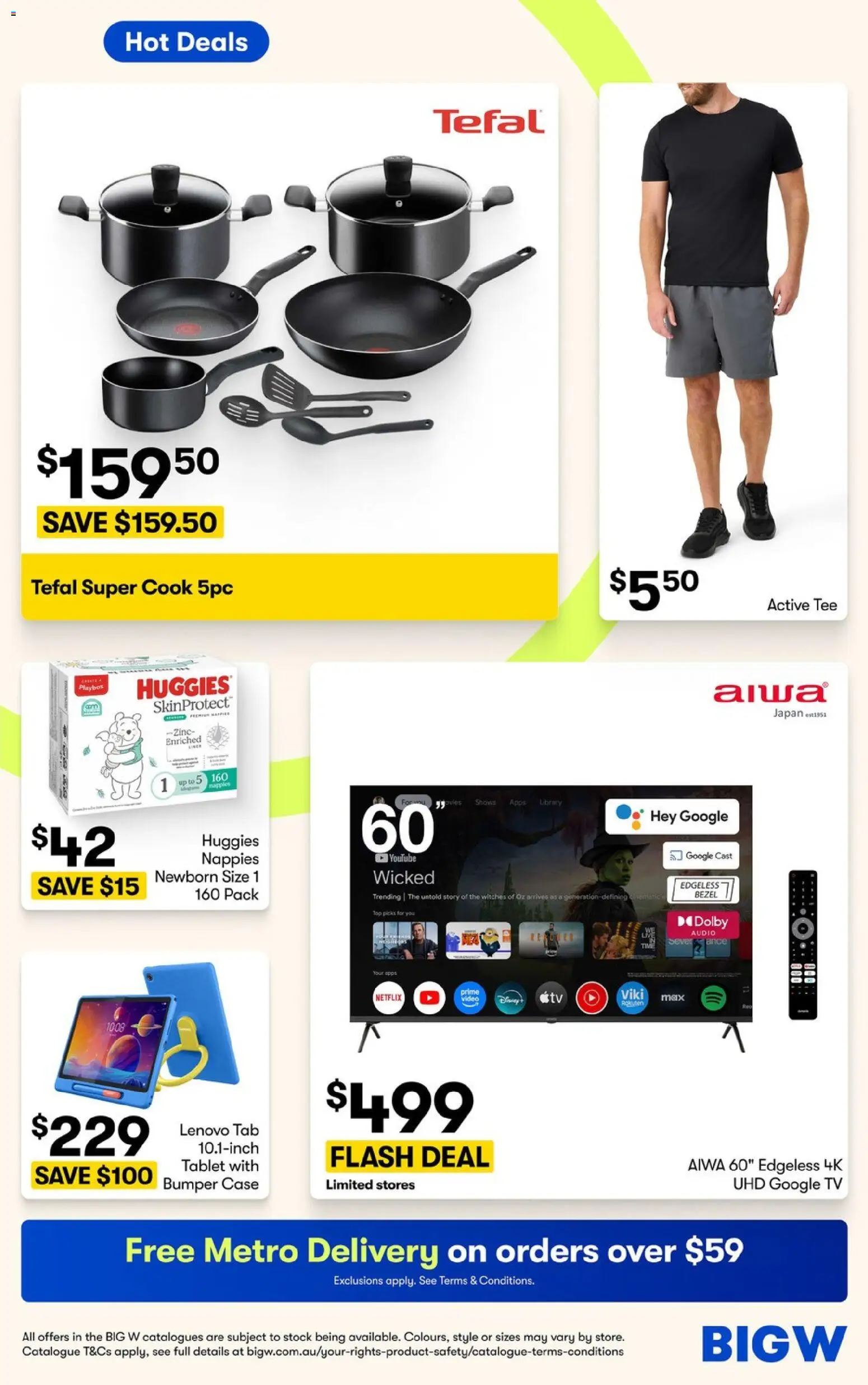 Big W catalogue - valid from 06/08/2026 | Page: 2 | Products: Nappies, Tablet, Audio, Video