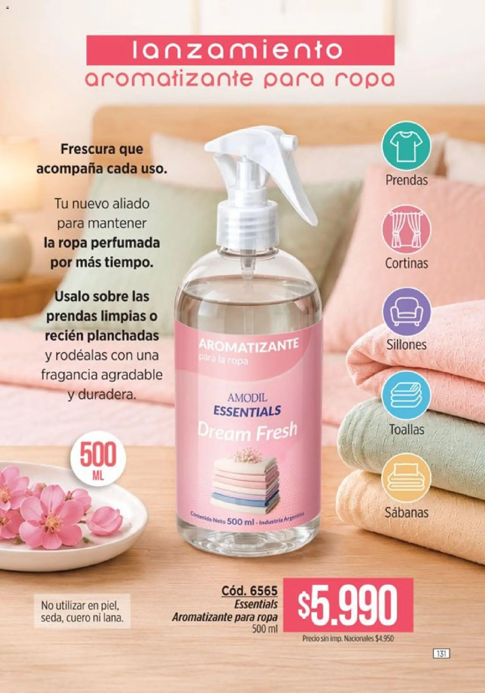 Catálogo Amodil Campaña 12 │ válido desde el 30/06/2026 | Página: 131 | Productos: Sabanas, Toallas, Cortinas, Sobre