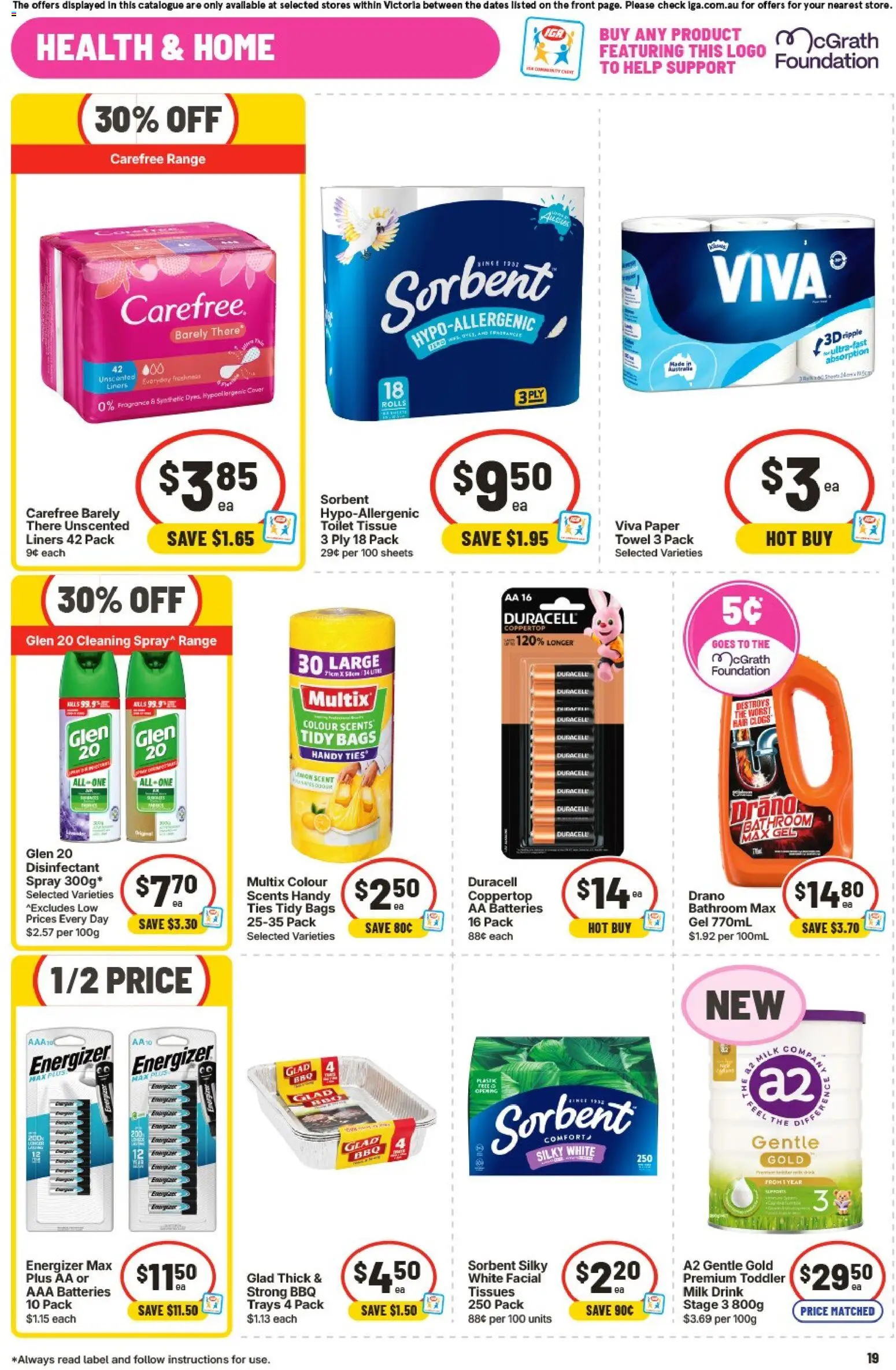 IGA catalogue - valid from 16/09/2026 | Page: 17 | Products: Toilet, Fragrance, Milk, Bathroom