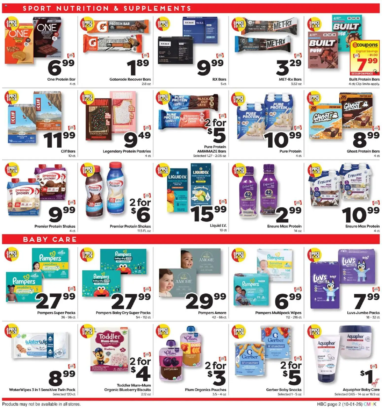 Weis Health & Home - valid from 10/01/2026 | Page: 2 | Products: Plum, Clip, Protein, Snacks