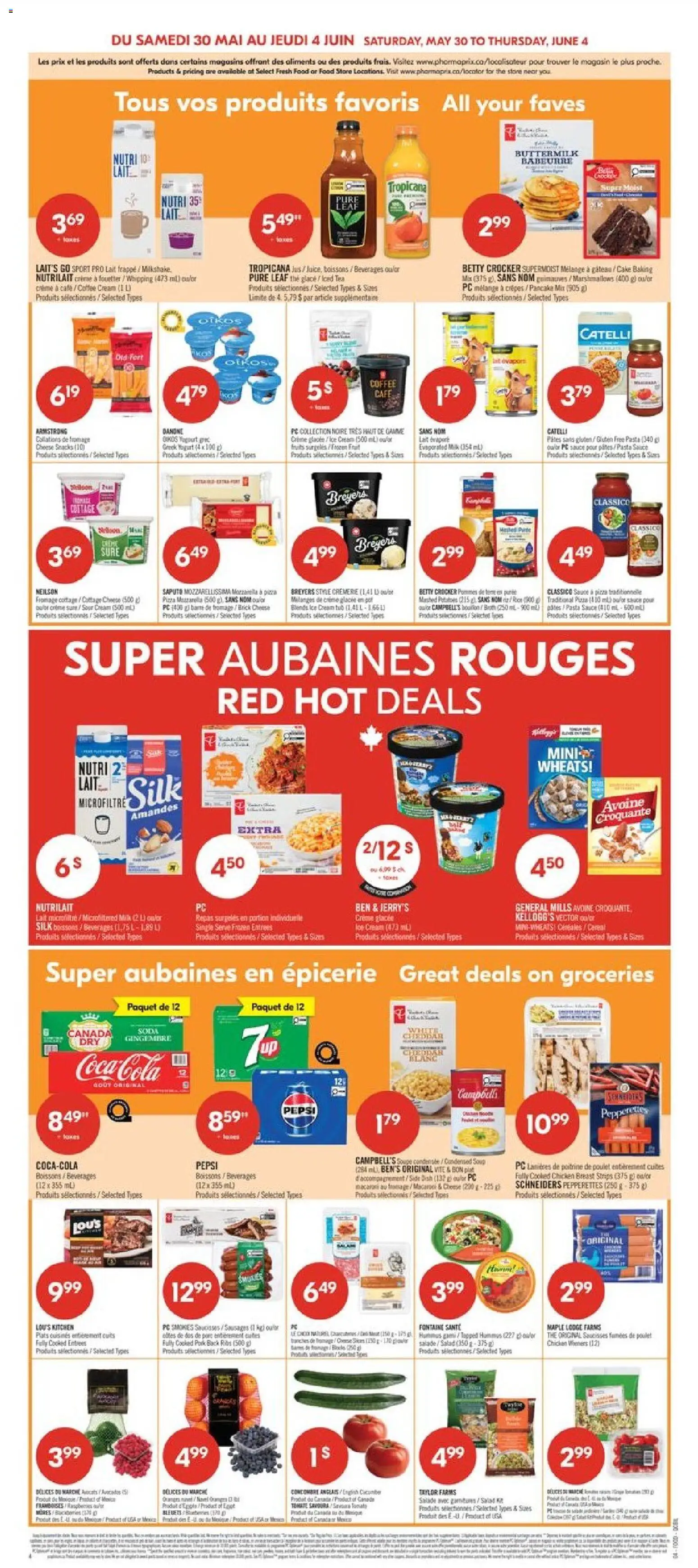Pharmaprix flyer valid from 29.05.2026 | Page: 5 | Products: Cottage cheese, Yogurt, Coffee, Pork