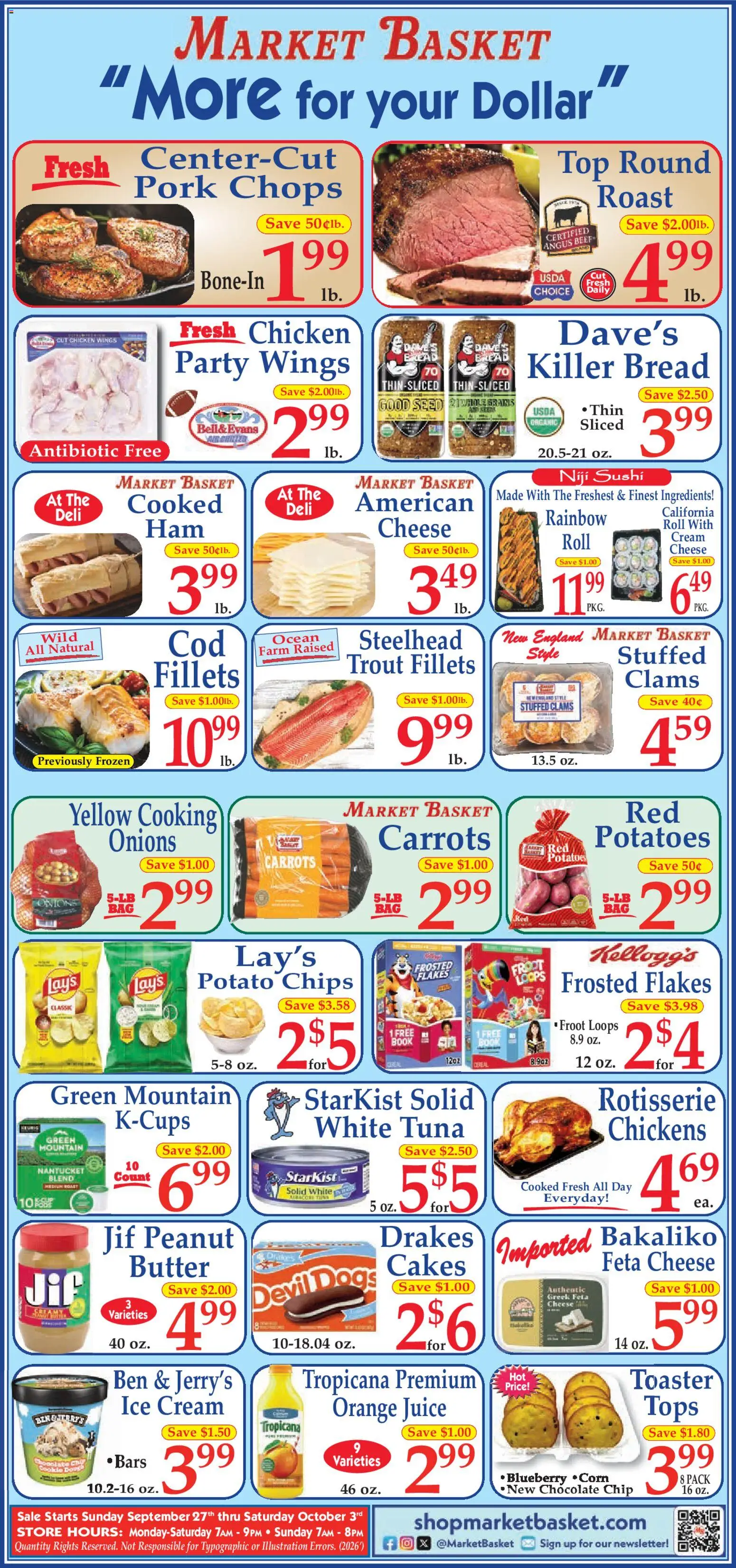 Market Basket Ad - valid from 09/27/2026 | Page: 1