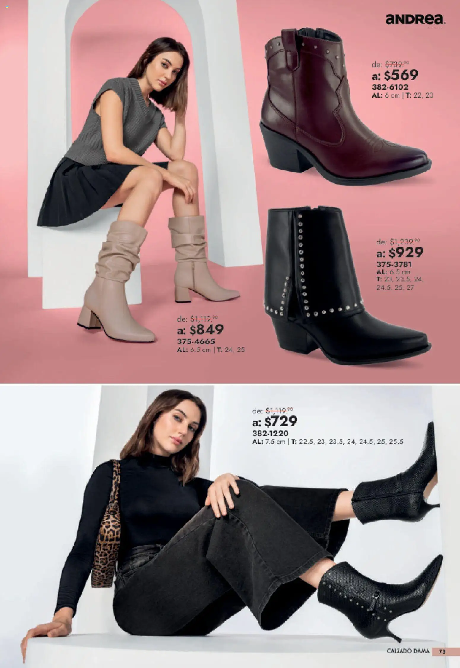 Nuevas ofertas de Andrea válidas en toda la República Mexicana desde el 26/07/2026. ¡Encuentra las mejores ofertas en Andrea catálogo Outlet! | Página: 73