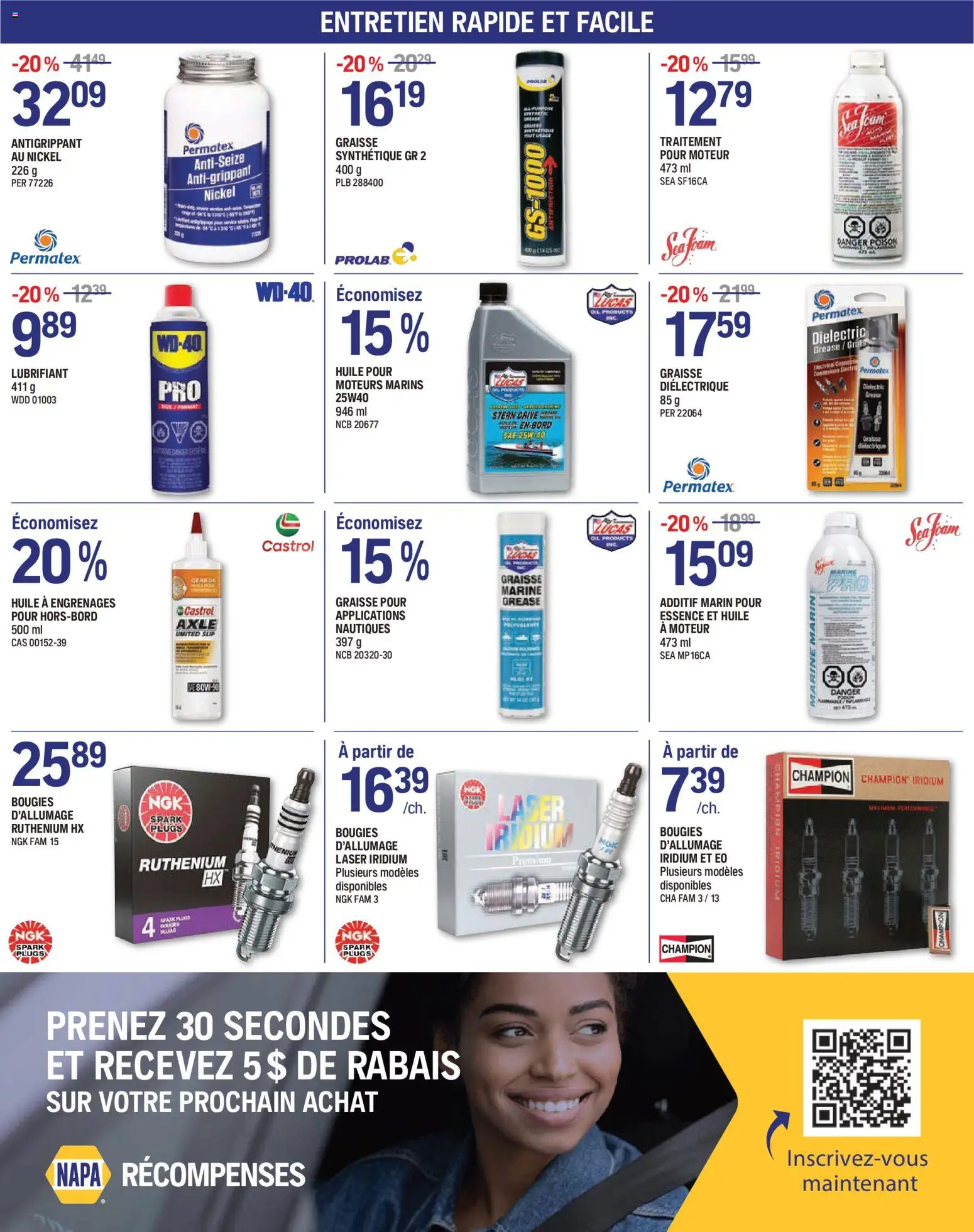NAPA Auto Parts flyer valid from Sep 1, 2026 | Page: 2 | Products: Foam, Oil
