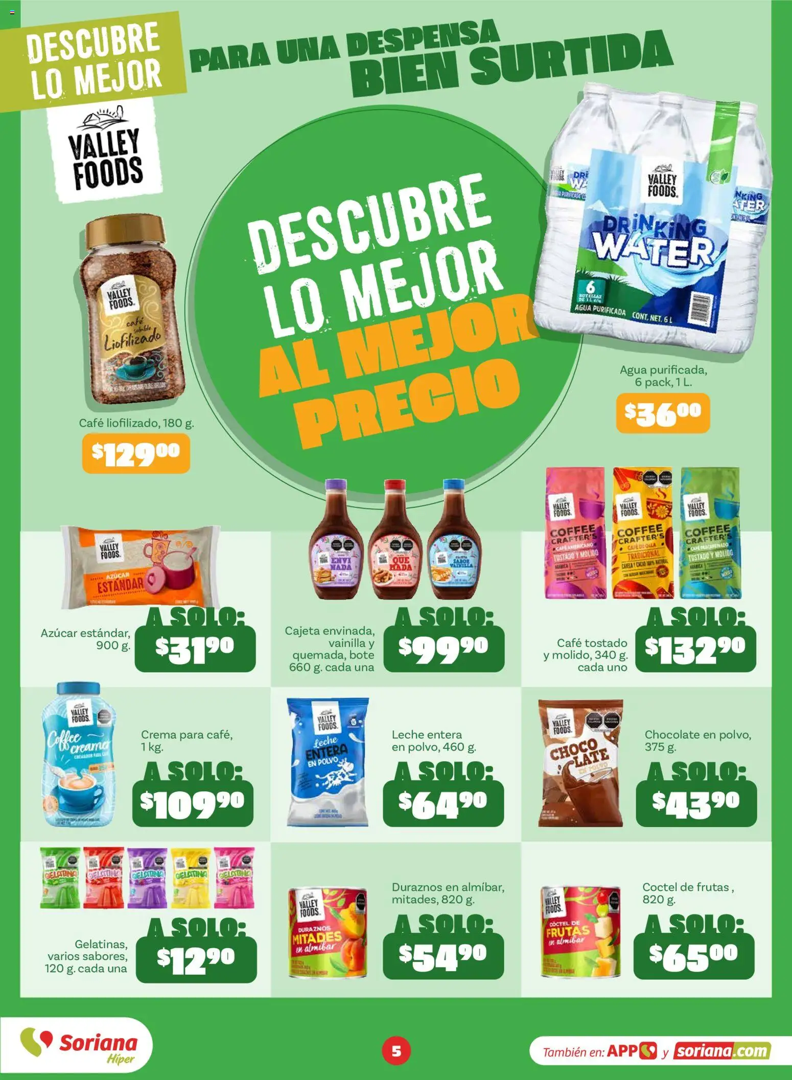 Nuevas ofertas de Soriana válidas en toda la República Mexicana desde el 18/09/2026. ¡Encuentra las mejores ofertas en Soriana Descubre lo mejor al mejor precio Híper Nacional! | Página: 5