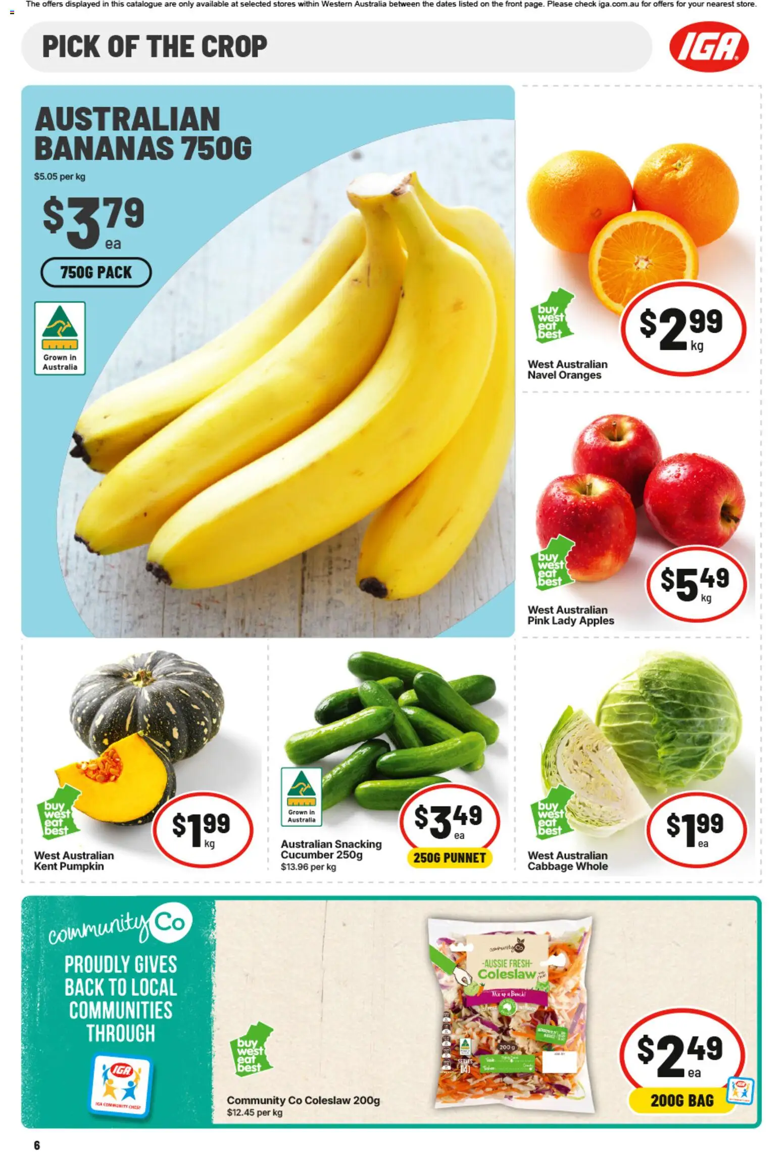 IGA catalogue - valid from 09/09/2026 | Page: 9 | Products: Cucumber, Apples, Pumpkin, Bag