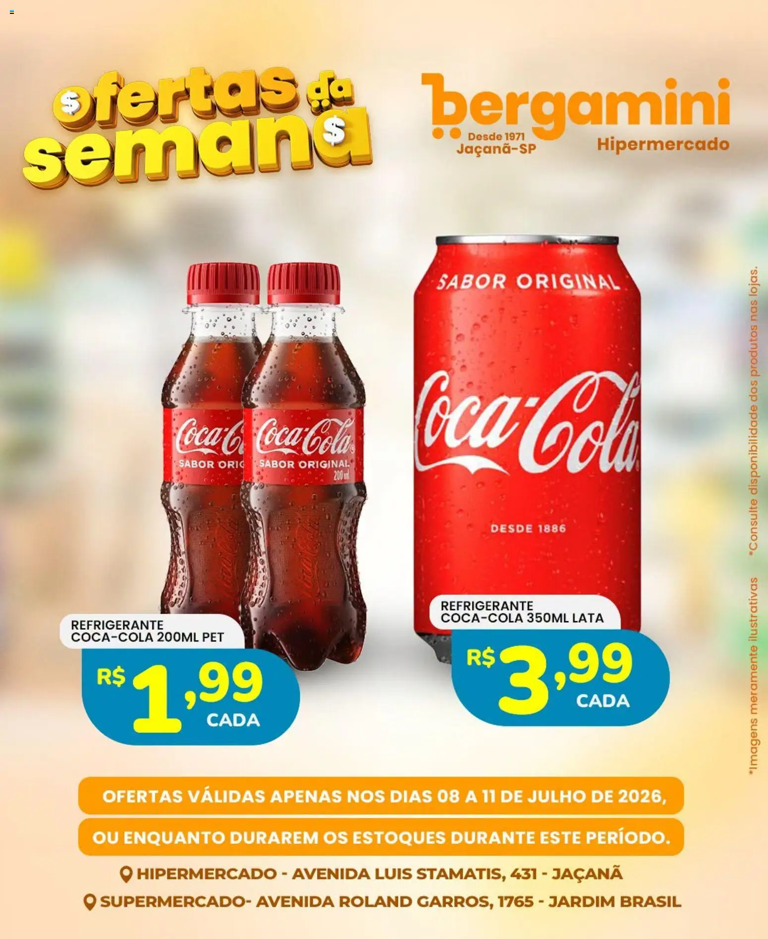 Supermercado Bergamini Folheto - válido de 08/07/2026 | Página: 14 | Produtos: Refrigerante