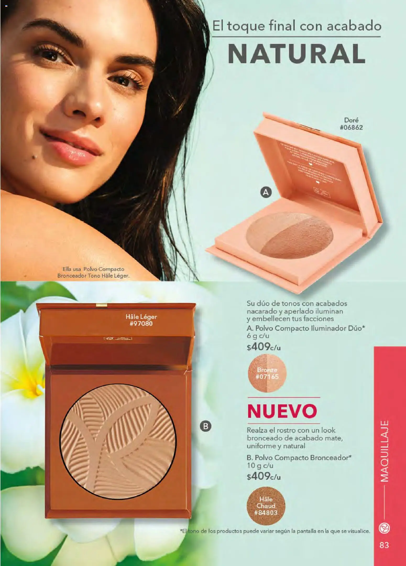 Nuevas ofertas de Yves Rocher válidas en toda la República Mexicana desde el 21.04.2026. ¡Encuentra las mejores ofertas en Yves Rocher campaña 6 2026! | Página: 85 | Productos: Iluminador, Polvo compacto, Polvo, Bronceador