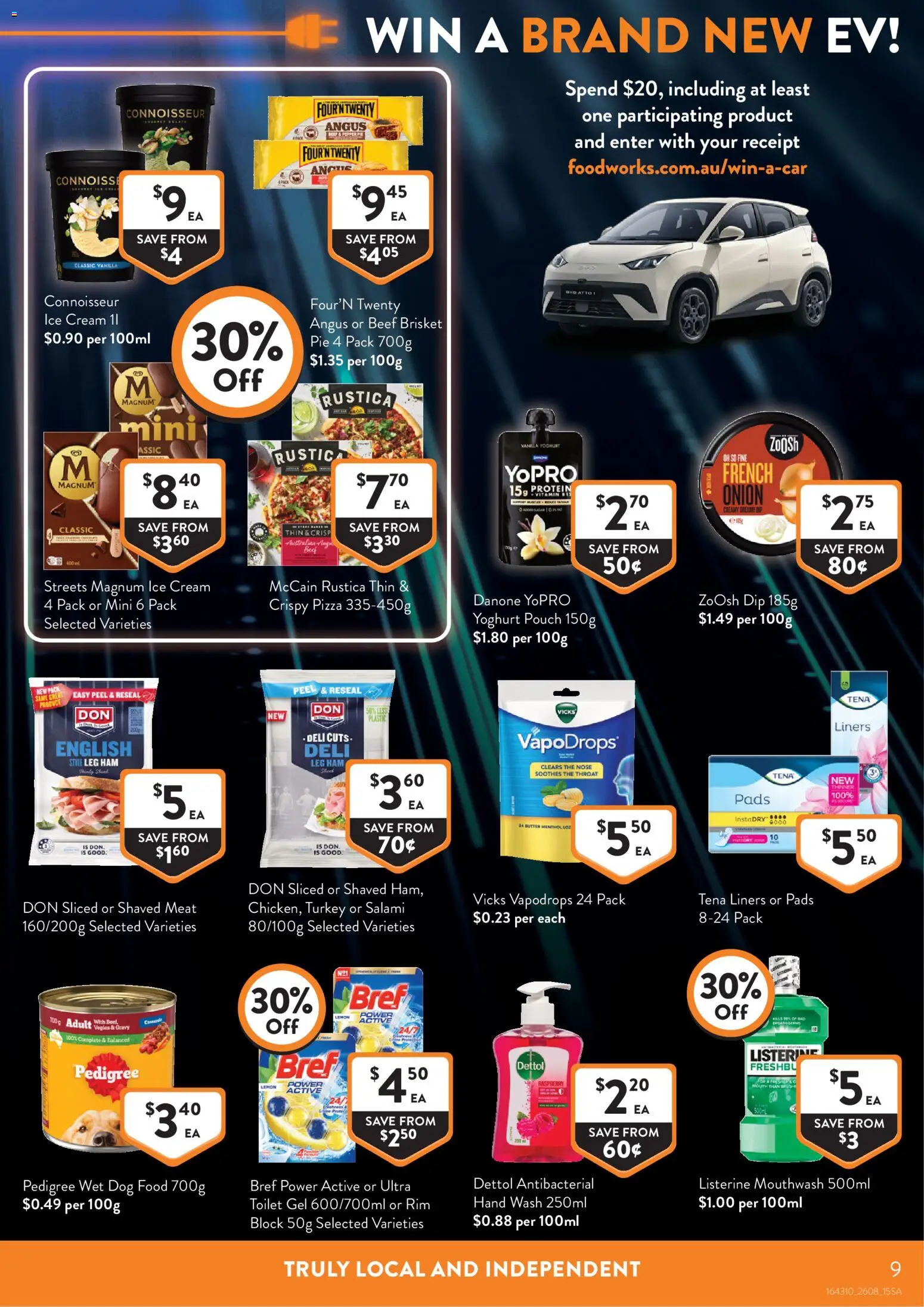 Foodworks catalogue - valid from 26/08/2026 | Page: 9 | Products: Toilet, Pizza, Meat, Ice