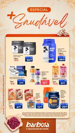 Barbosa Supermercados ofertas Especial + Saudável - Pré-Visualização do folheto da loja Barbosa Supermercados, válido de 03/07/2026