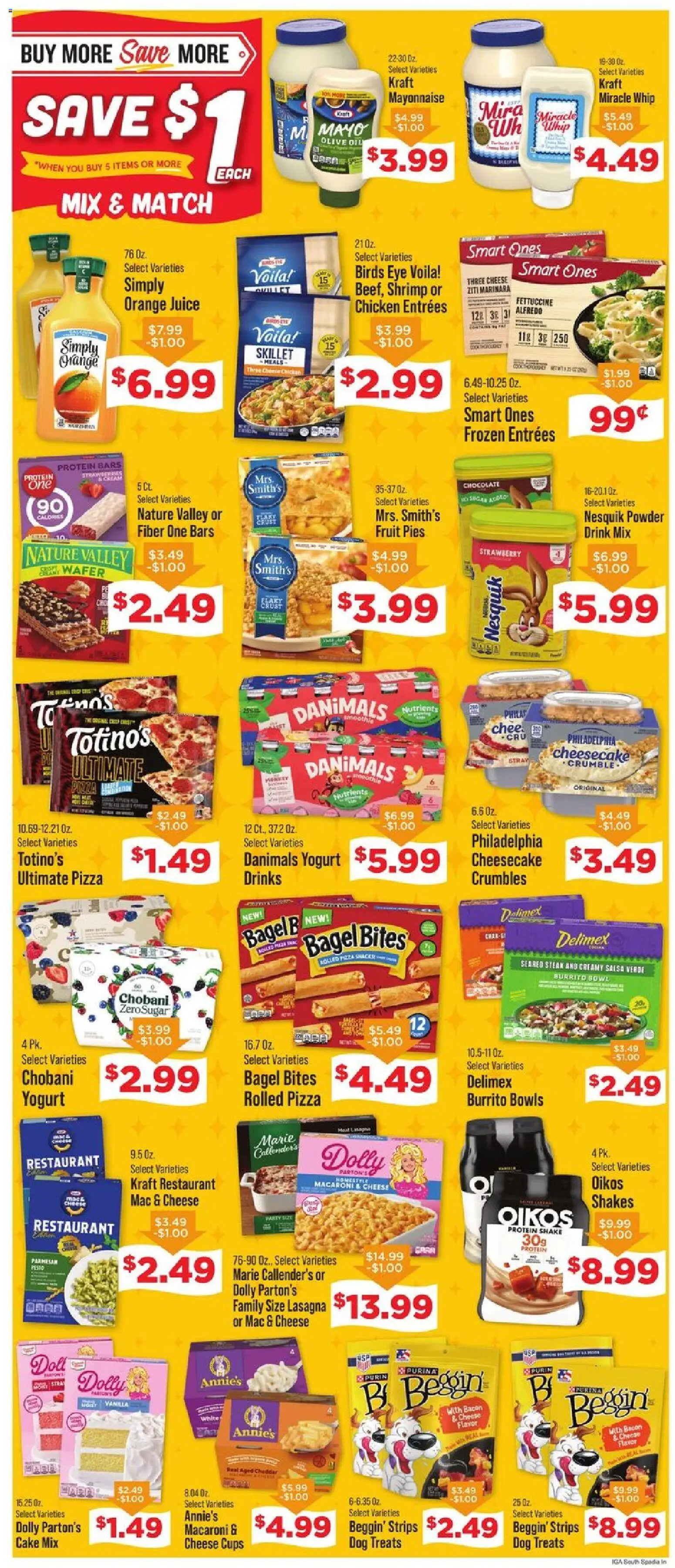 IGA Weekly Ad - valid from 09/30/2026 | Page: 3 | Products: Skillet, Cheese, Oil, Pizza