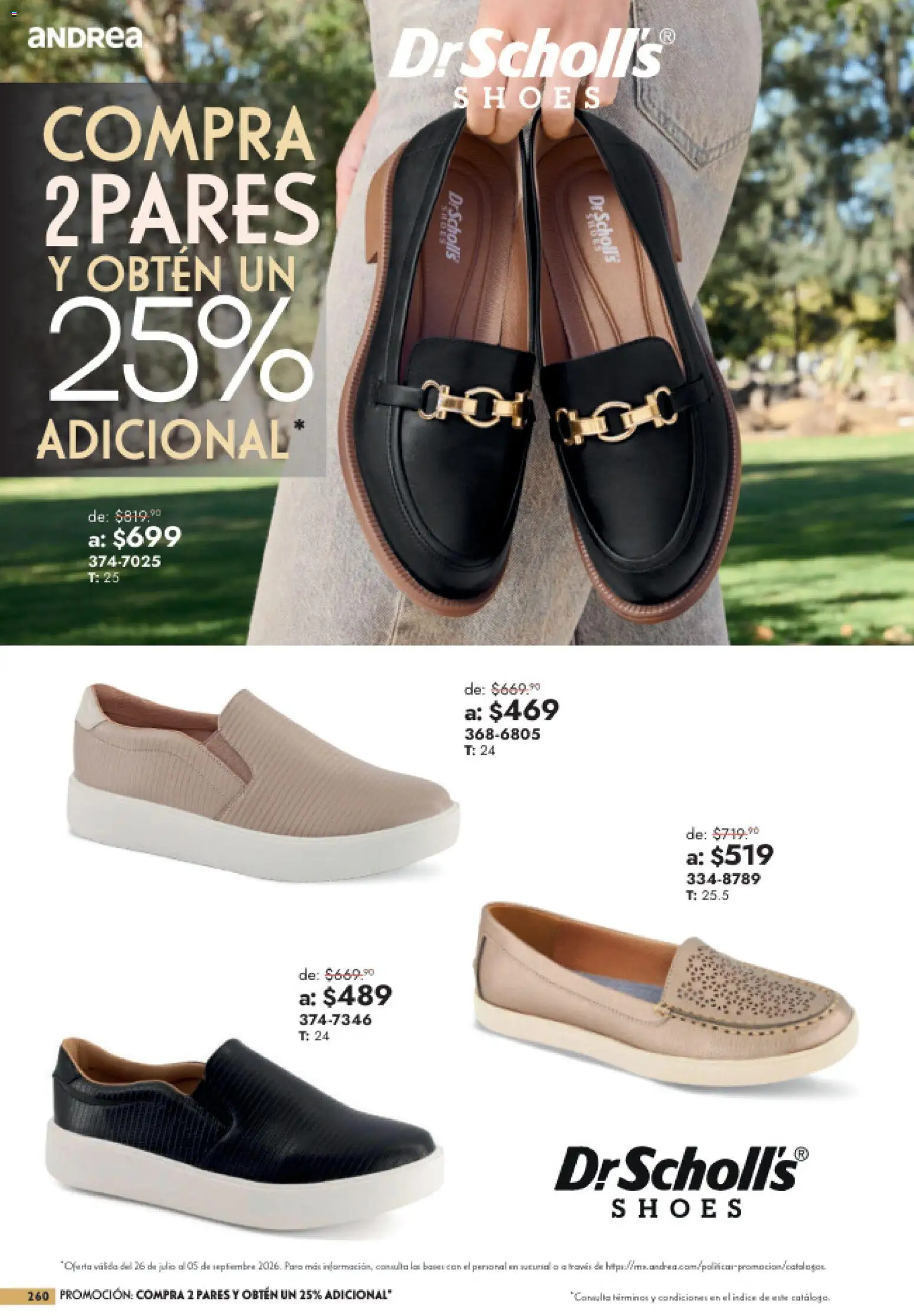 Nuevas ofertas de Andrea válidas en toda la República Mexicana desde el 26/07/2026. ¡Encuentra las mejores ofertas en Andrea catálogo Outlet! | Página: 260