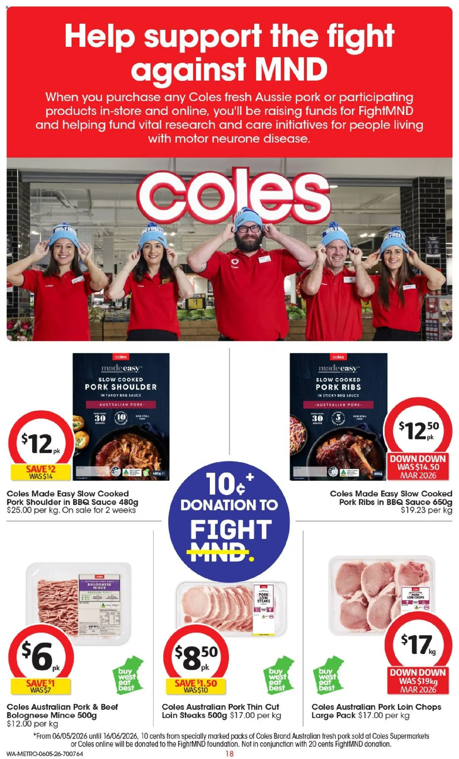 Coles catalogue - valid from 06.05.2026 | Page: 18 | Products: BBQ Sauce, Pork, Beef, Sauce