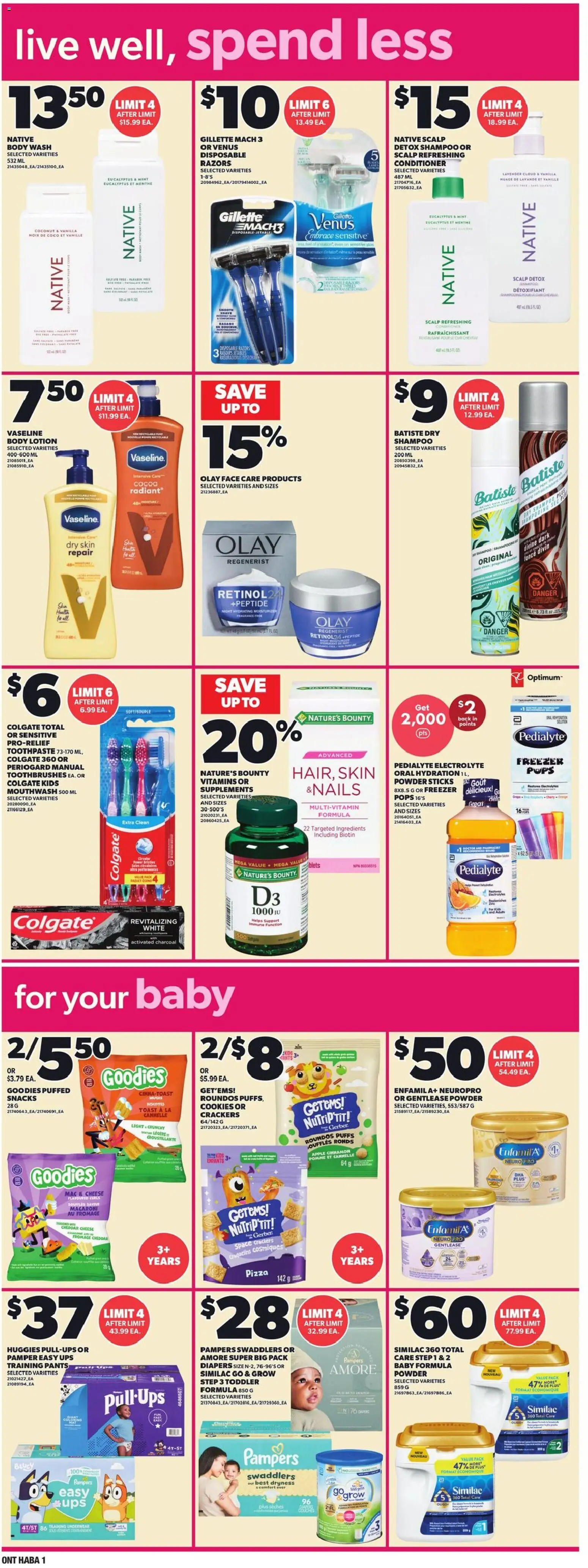 Loblaws flyer valid from Aug 6, 2026 | Page: 8 | Products: Freezer, Conditioner, Body lotion, Cheese