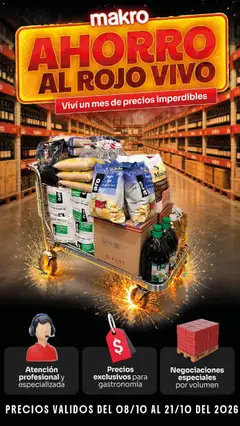 Vista previa Makro Ofertas Gastronómicas válido desde el 08/10/2026