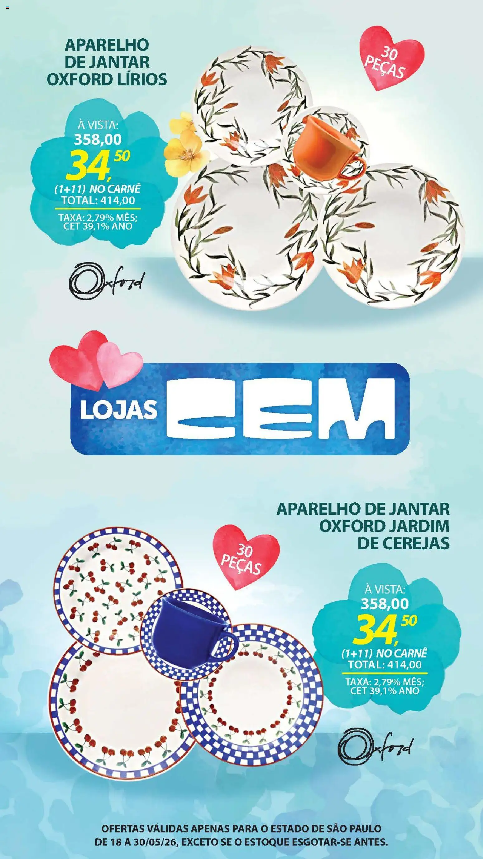 Lojas Cem - Ofertas atuais de 18/05/2026 ? Não perca as melhores promoções! | Brasil