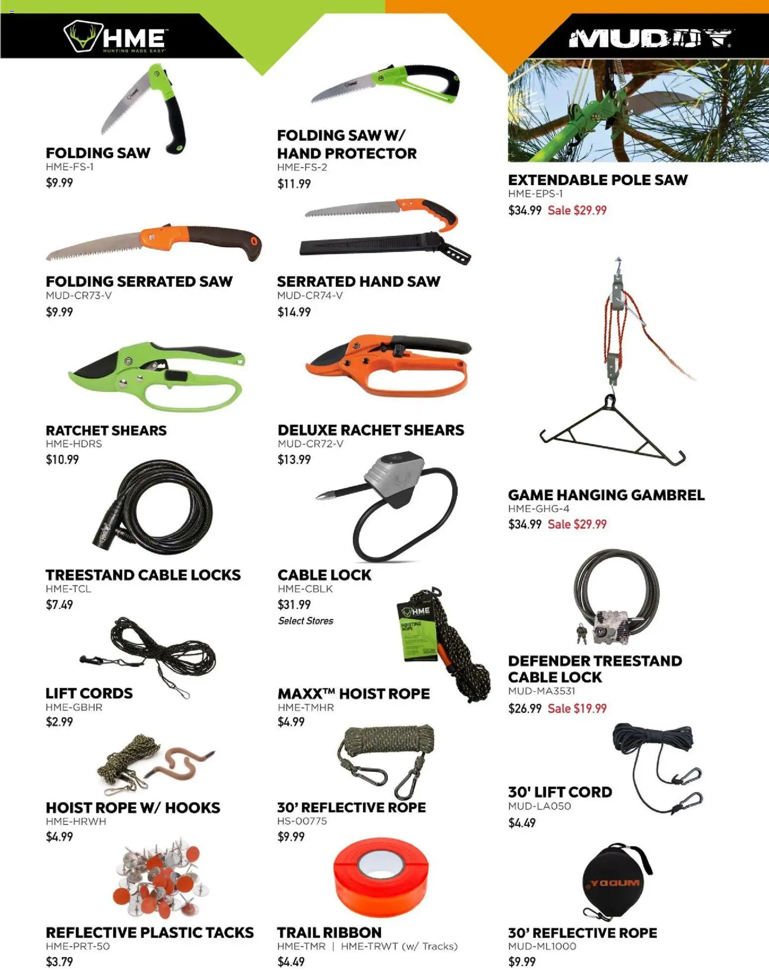 Dunham's Sports Hunting Accessories Guide - valid from 08/20/2026 | Page: 15 | Products: Saw, Ratchet, Cable, Game