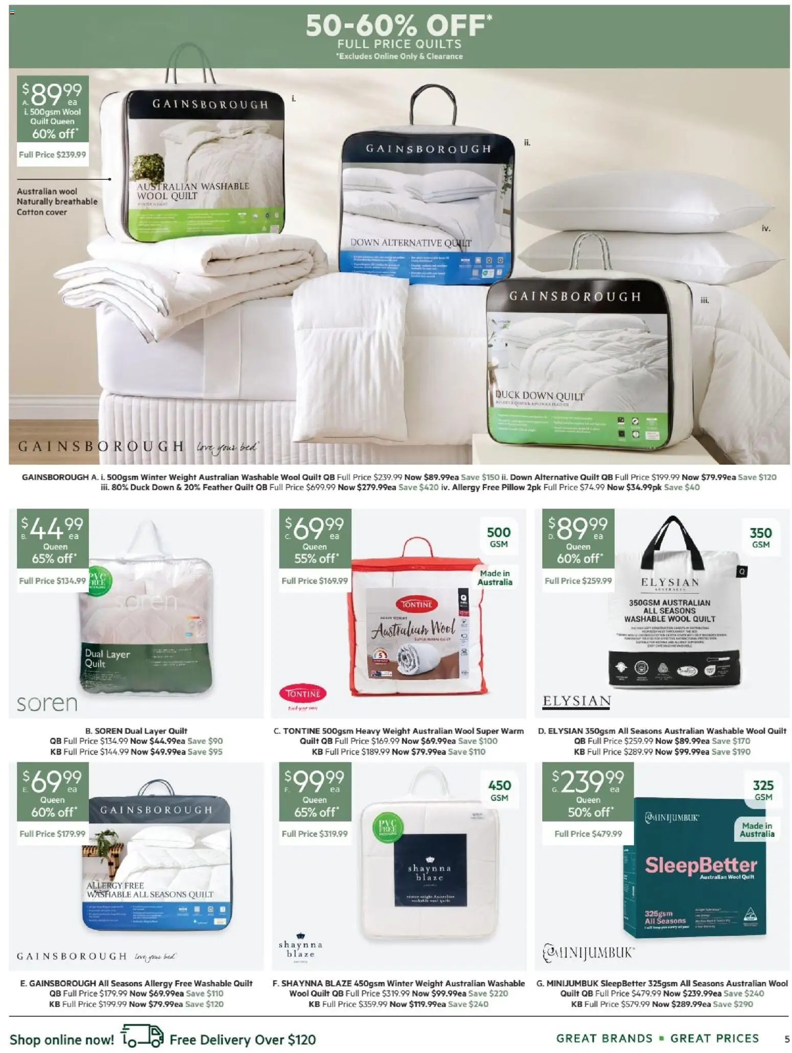 Harris Scarfe catalogue - valid from 20/08/2026 | Page: 5 | Products: Duck, Weight, Bed, Allergy