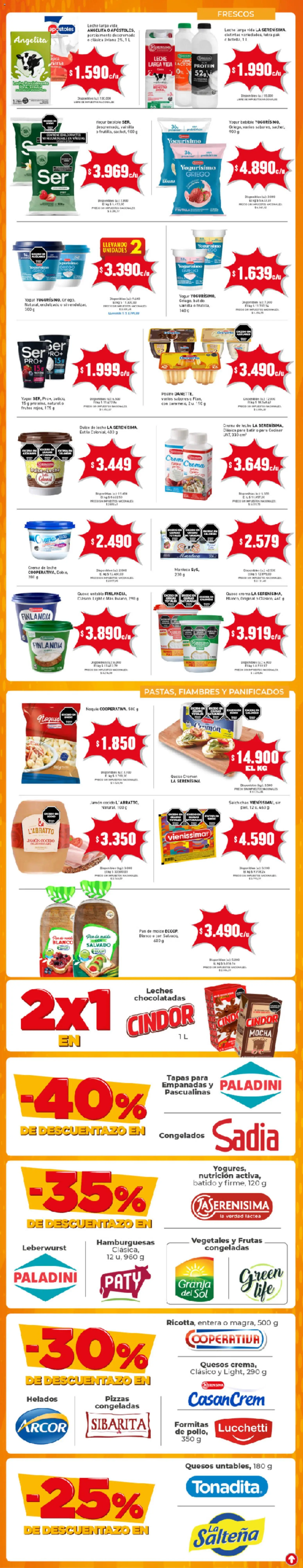 Cooperativa Obrera catálogo │ válido desde el 27/08/2026 | Página: 4 | Productos: Jamón cocido, Dulce, Queso, Jamón