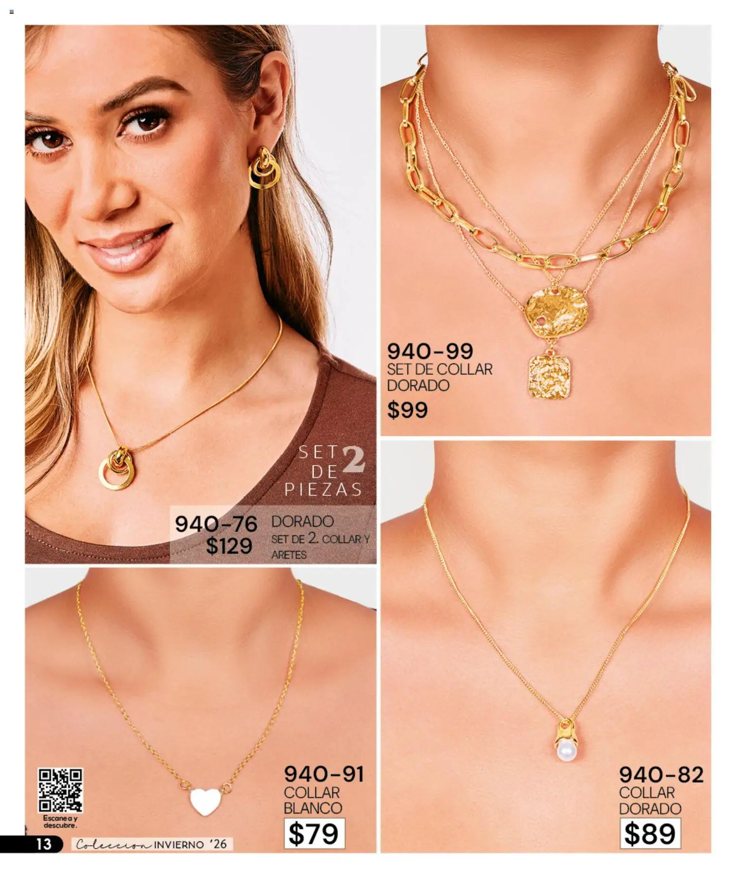 Nuevas ofertas de Cklass válidas en toda la República Mexicana desde el 11/09/2026. ¡Encuentra las mejores ofertas en Cklass catálogo Home Invierno! | Página: 105 | Productos: Collar, Aretes