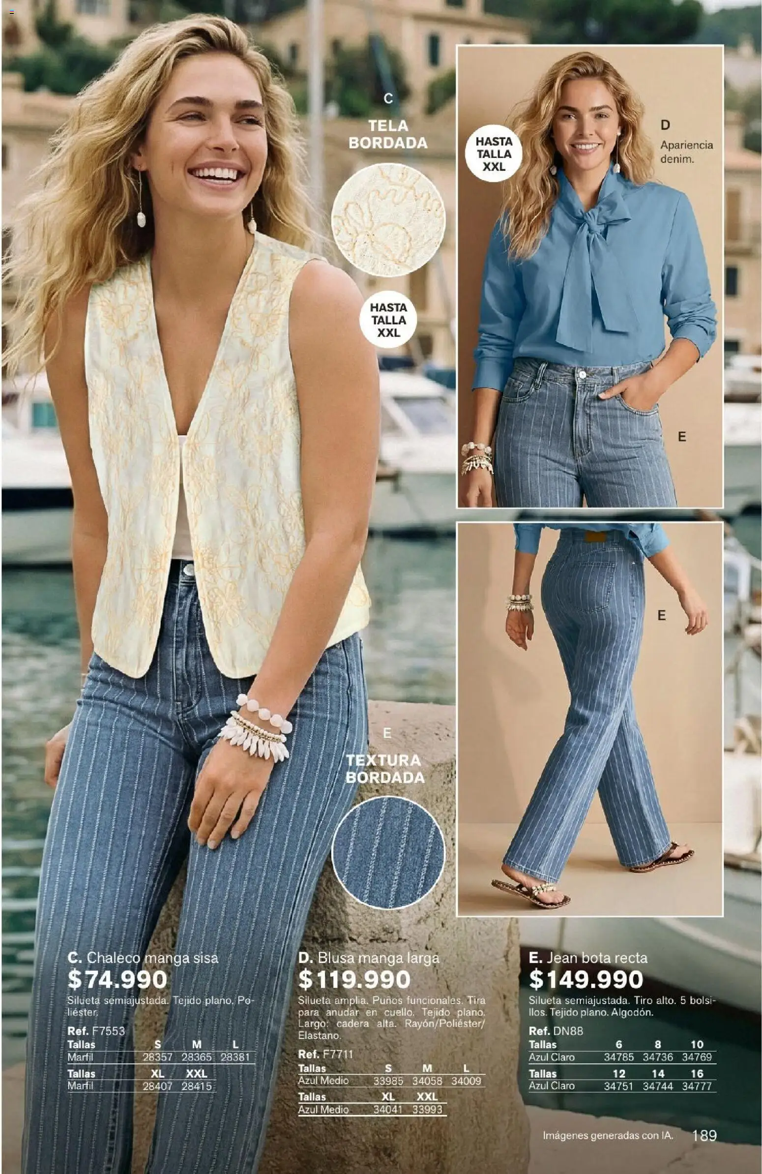 Leonisa revista - valida desde el 04/08/2026 | Página: 189 | Productos: Jean, Blusa, Chaleco