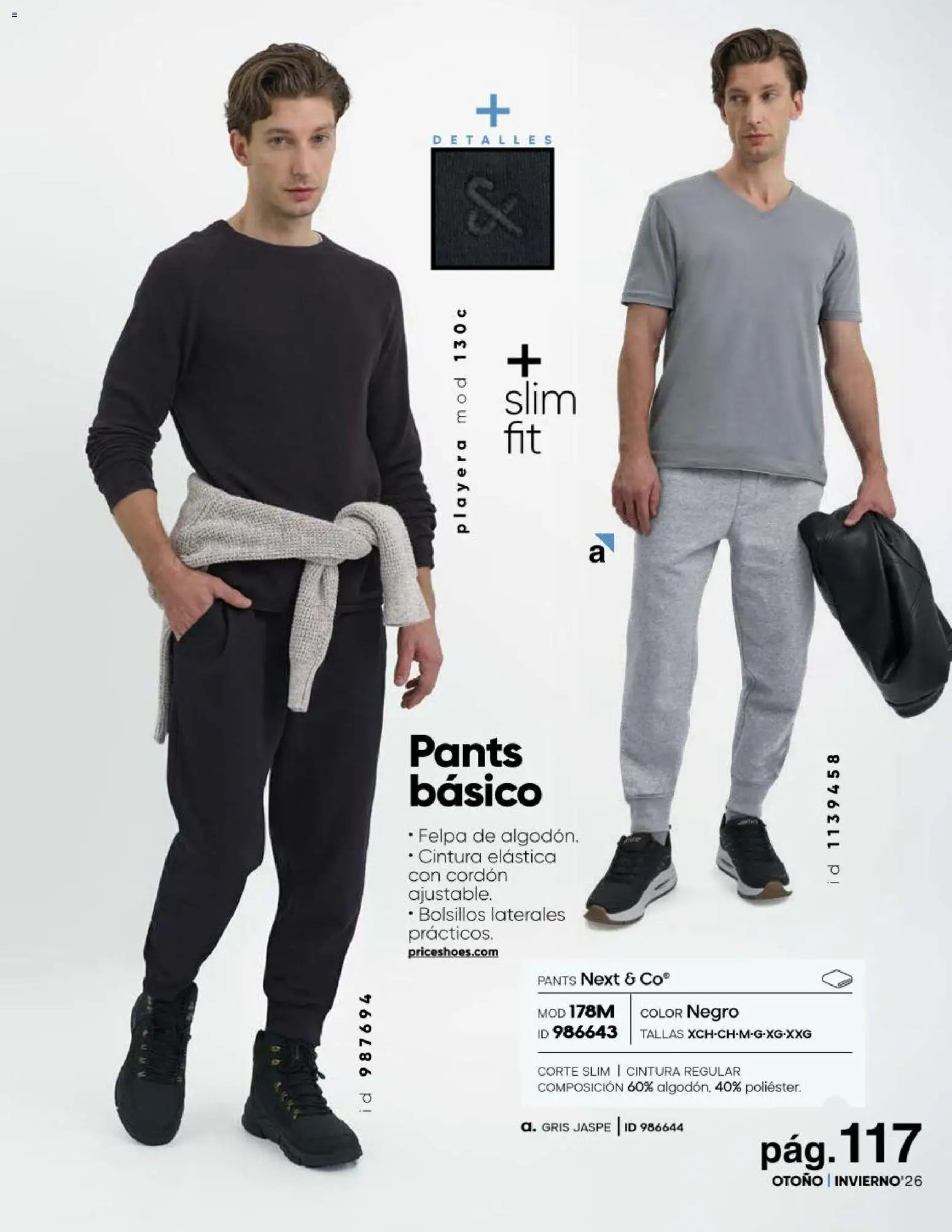 Nuevas ofertas de Price Shoes válidas en toda la República Mexicana desde el 23/07/2026. ¡Encuentra las mejores ofertas en Price Shoes catálogo Básicos! | Página: 117 | Productos: Playera, Pants