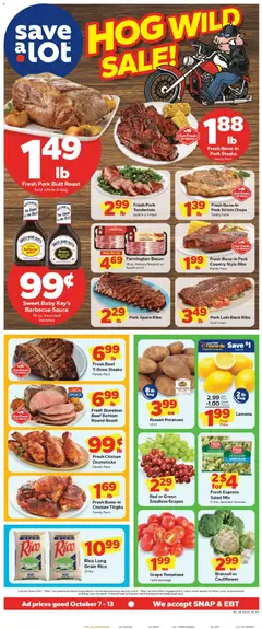 Preview of Save a Lot weekly ads valid from 10/07/2026