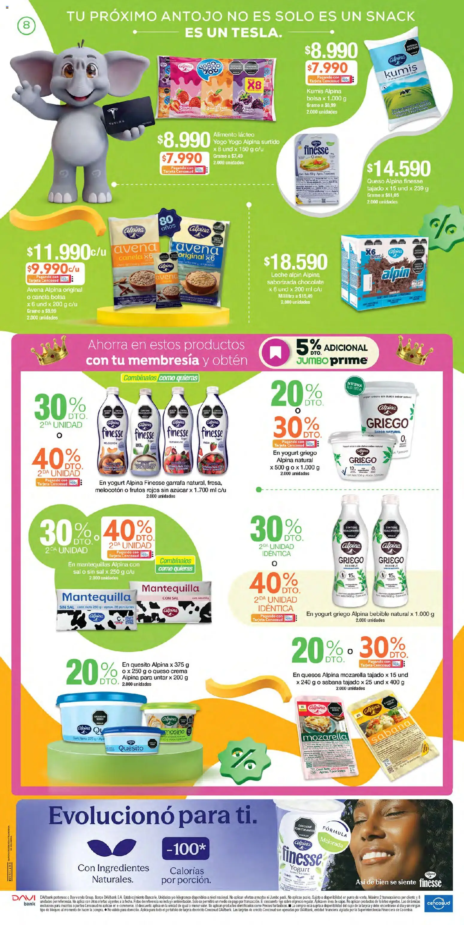 Jumbo revista - valida desde el 24/09/2026 | Página: 8 | Productos: Kumis, Sobre, Frutos rojos, Yogurt