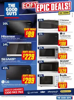 Preview of The Good Guys EOFY - valid from 18.06.2026 | Page: 8 | Products: Light, Oven, Microwave, Screen