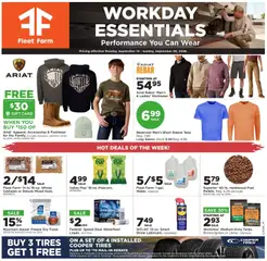 Preview of Mills Fleet Farm weekly ads valid from 09/14/2026