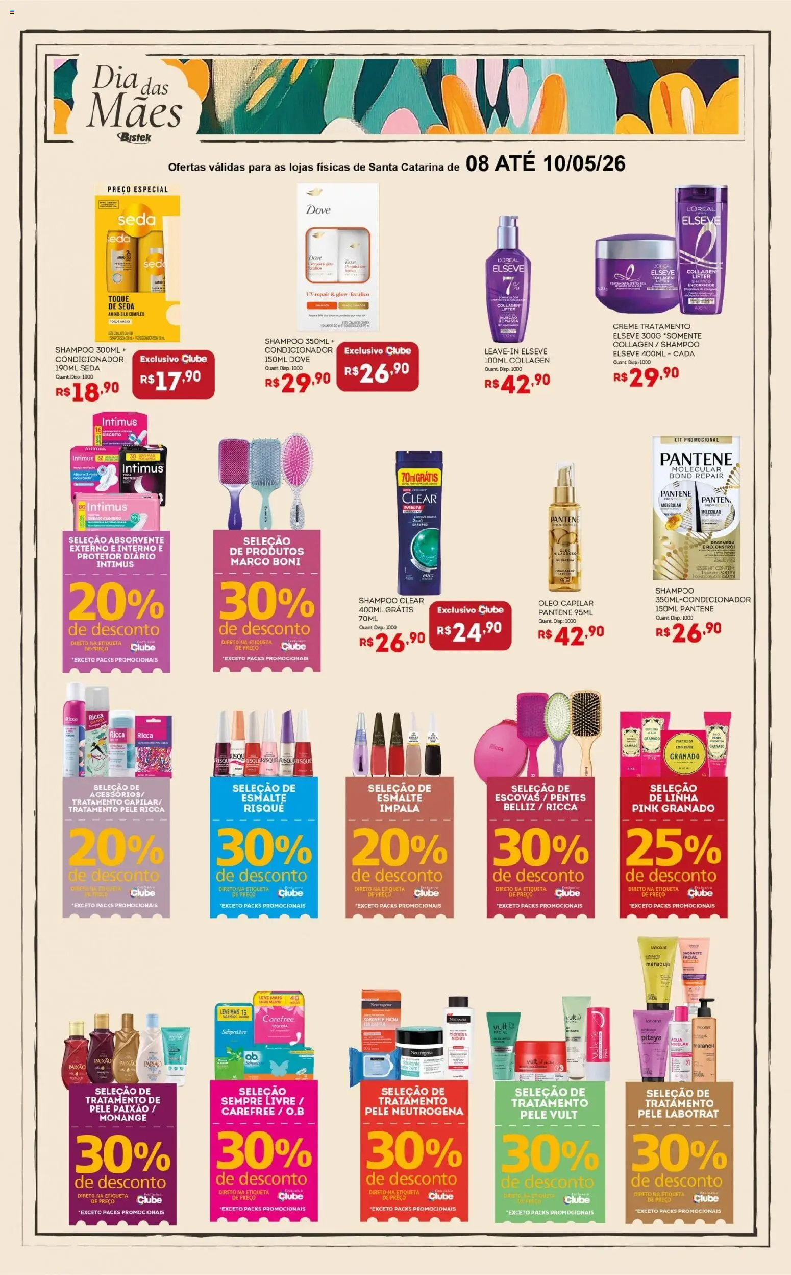 Bistek Supermercados Folheto - válido de 08.05.2026 | Página: 4 | Produtos: Shampoo, Maracujá, Melancia, Manteiga