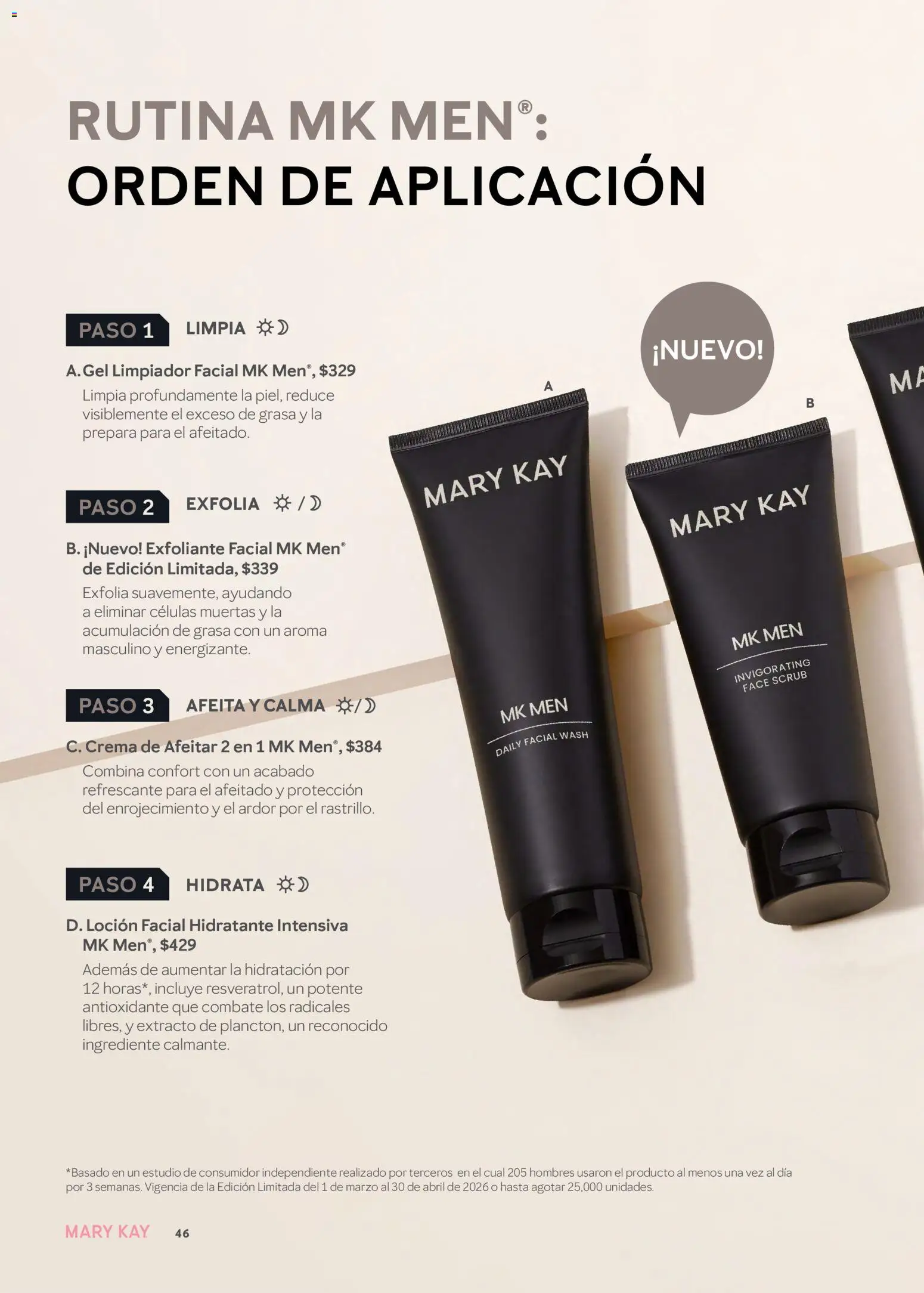 Nuevas ofertas de Mary Kay válidas en toda la República Mexicana desde el 01.03.2026. ¡Encuentra las mejores ofertas en Mary Kay catálogo! | Página: 46 | Productos: Crema, Exfoliante facial, Loción, Limpiador facial