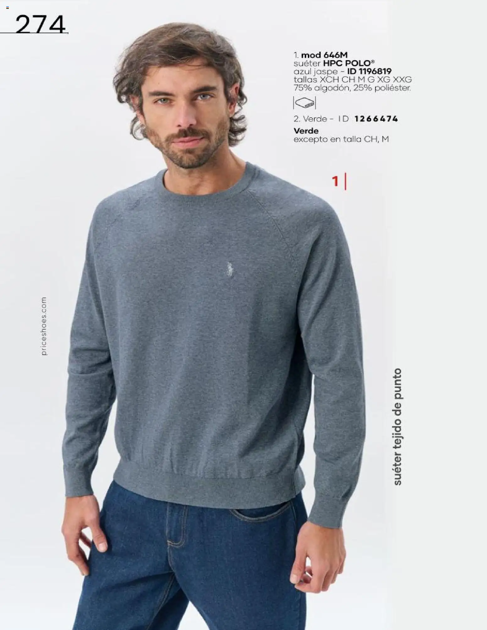 Nuevas ofertas de Price Shoes válidas en toda la República Mexicana desde el 16.06.2026. ¡Encuentra las mejores ofertas en Price Shoes catálogo Cierre de temporada! | Página: 274 | Productos: Suéter