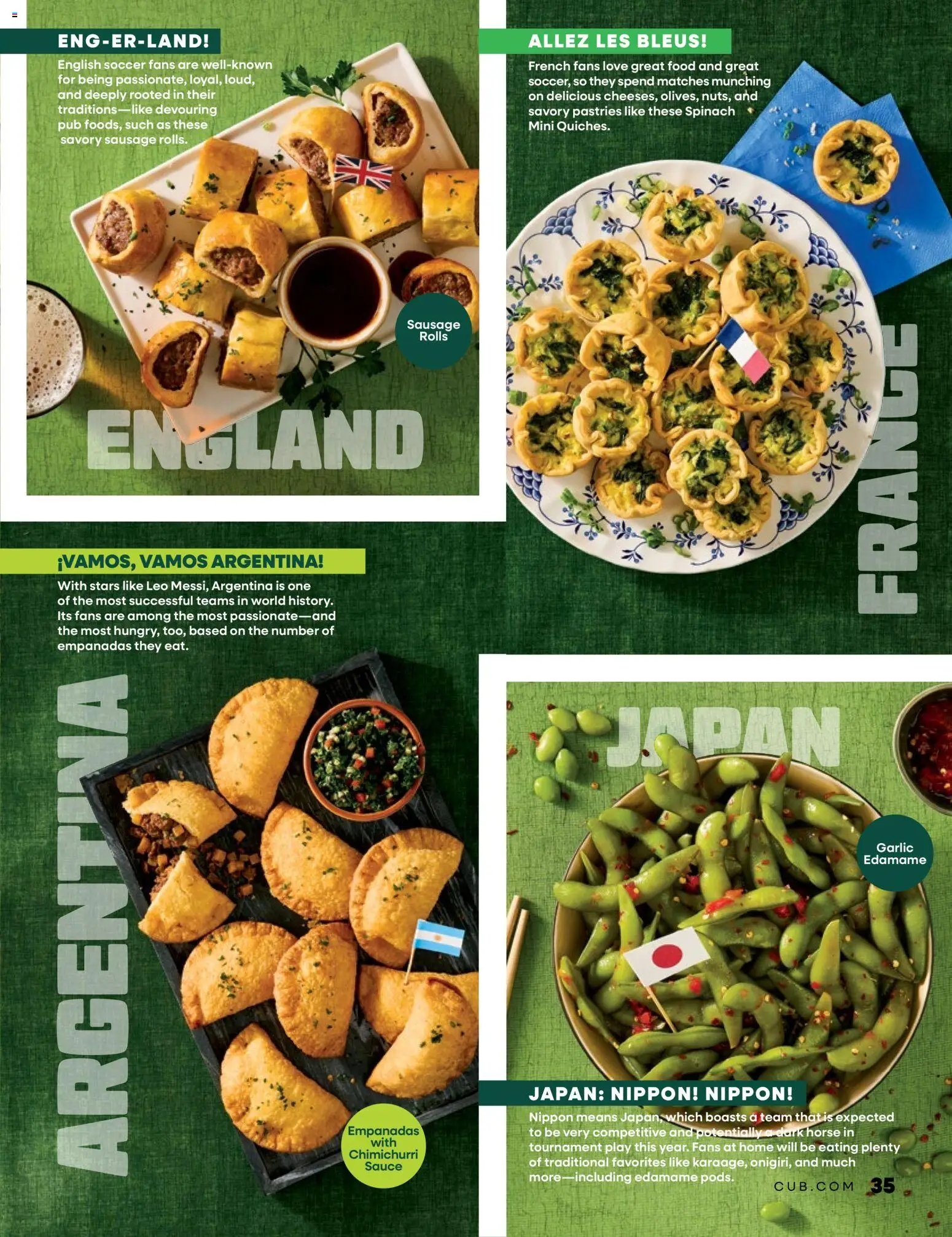 Cub Foods Magazine - valid from 06/01/2026 | Page: 35 | Products: Spinach, Savory pastries, Sauce, Sausage