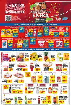 Extra ofertas Fim de semana Mercado - Pré-Visualização do folheto da loja Extra, válido de 26/06/2026