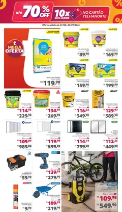 Telhanorte - Ofertas atuais - Pré-Visualização do folheto da loja Telhanorte, válido de 27/08/2026 | Página: 5 | Produtos: Piso, Carrinho, Veneziana, Primer