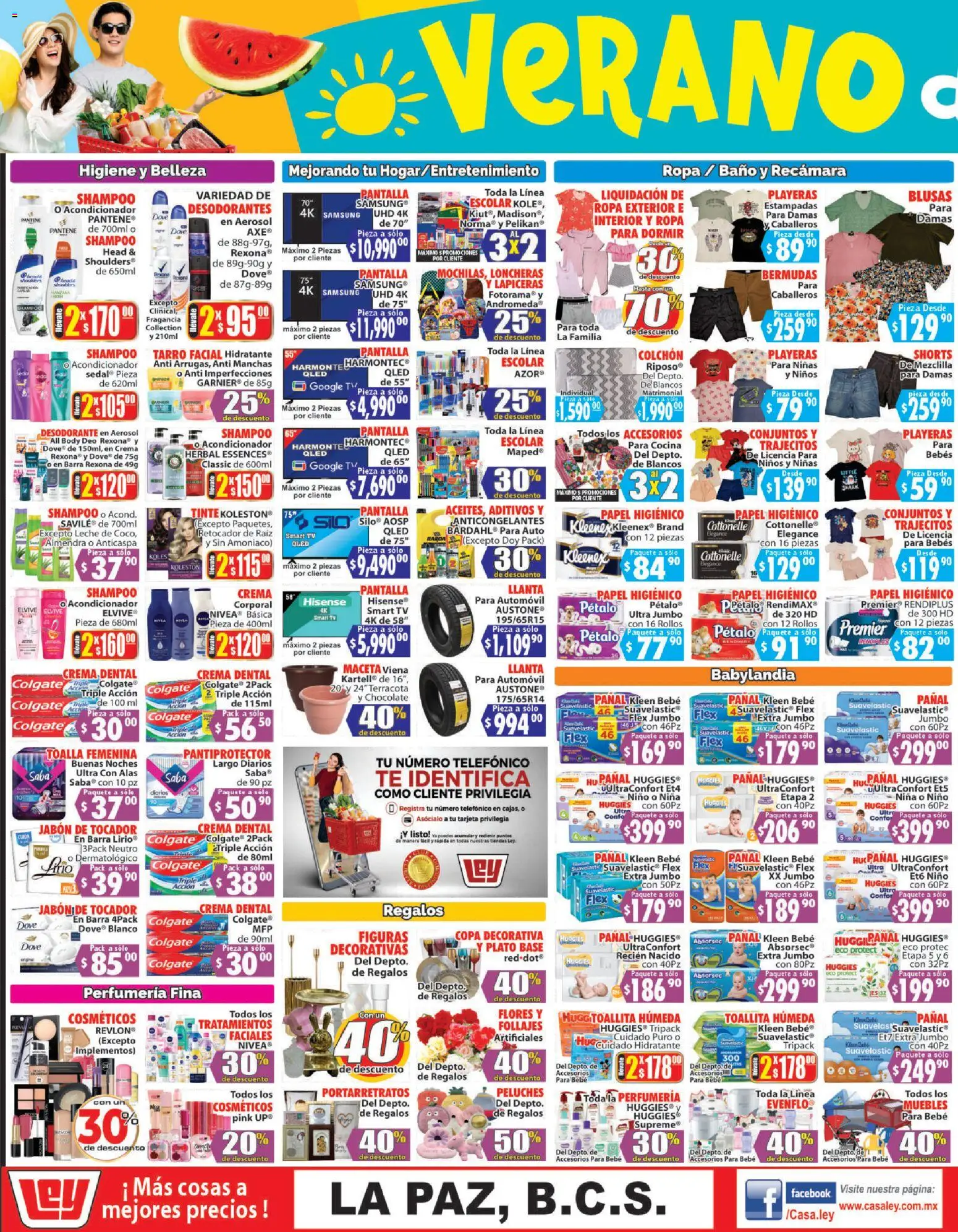 Nuevas ofertas de Casa Ley válidas en toda la República Mexicana desde el 25/07/2026. ¡Encuentra las mejores ofertas en Casa Ley folleto Autoservicio! | Página: 3 | Productos: Bermudas, Toalla, Ropa, Colchón