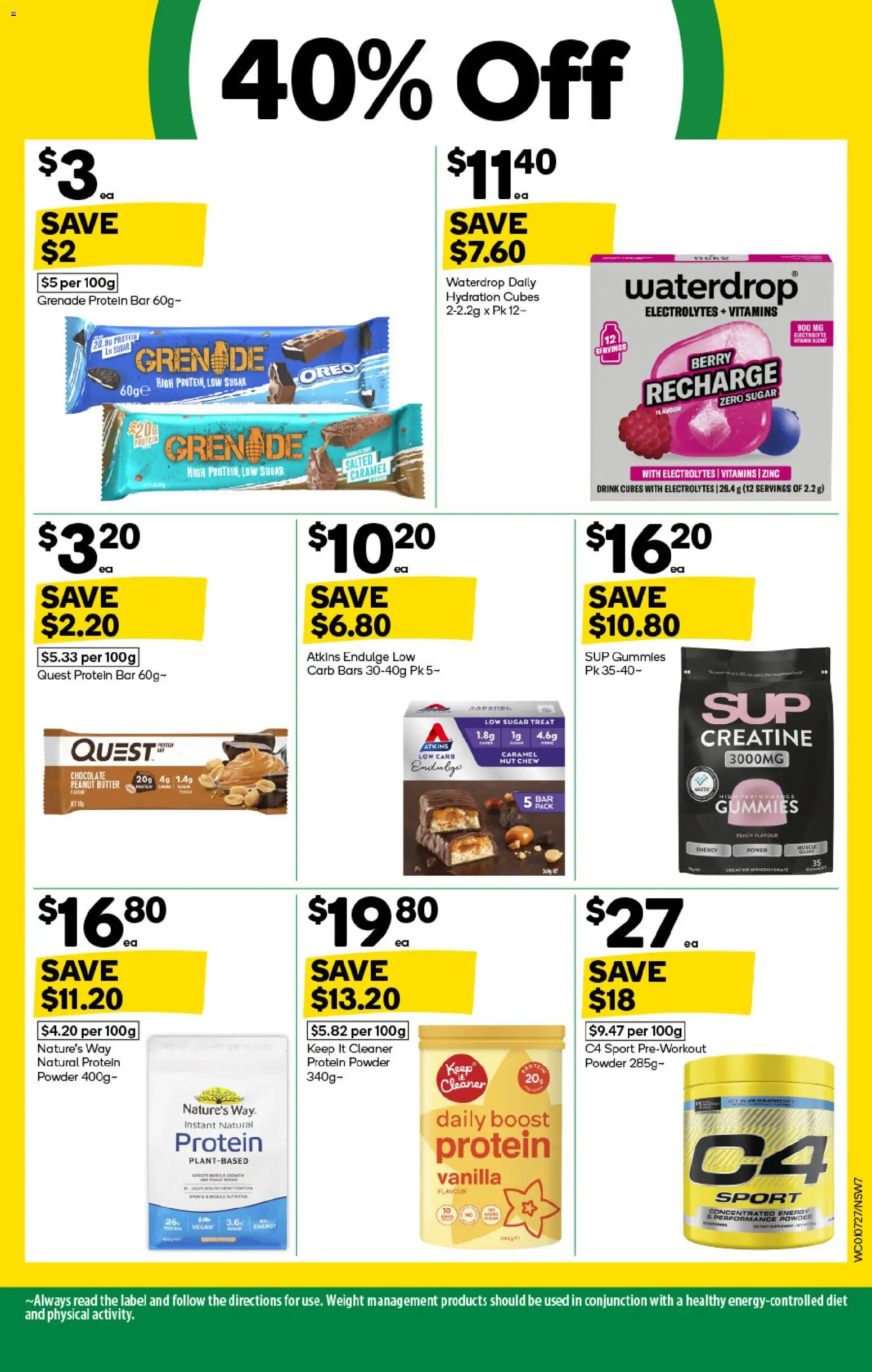 Woolworths catalogue - valid from 01/07/2026 | Page: 7 | Products: Cleaner, Butter, Weight, Zinc