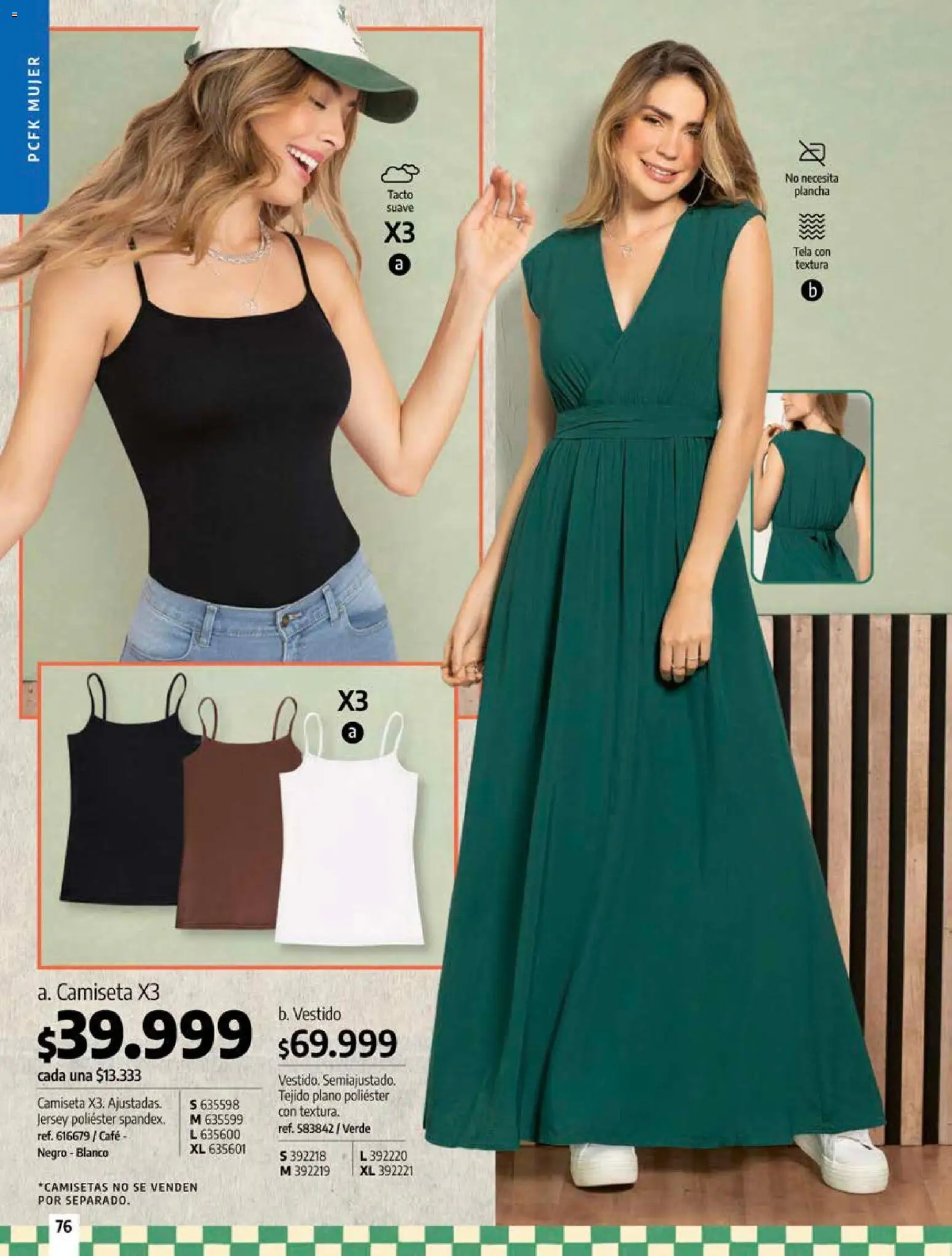 Pacifika revista - valida desde el 18/09/2026 | Página: 76 | Productos: Plancha, Camiseta, Vestido, Café