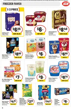 Preview of IGA Extra Specials VIC - valid from 27/07/2026 | Page: 22 | Products: Light, Cream, Ice cream, Raspberry