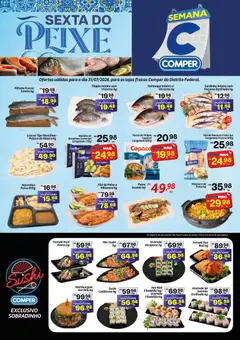 Comper ofertas Sexta do Peixe - Pré-Visualização do folheto da loja Comper, válido de 31/07/2026 | Página: 1