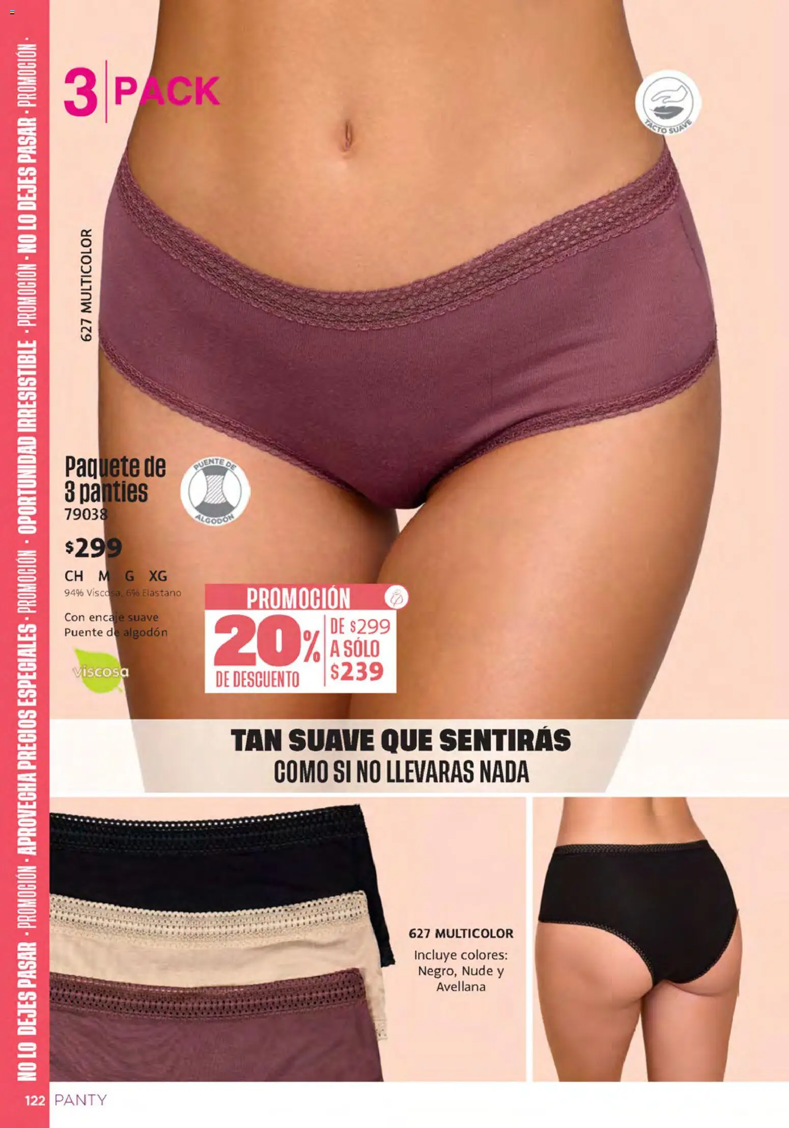 Nuevas ofertas de Ilusión válidas en toda la República Mexicana desde el 01/09/2026. ¡Encuentra las mejores ofertas en Ilusión catálogo Otoño! | Página: 124 | Productos: Algodón