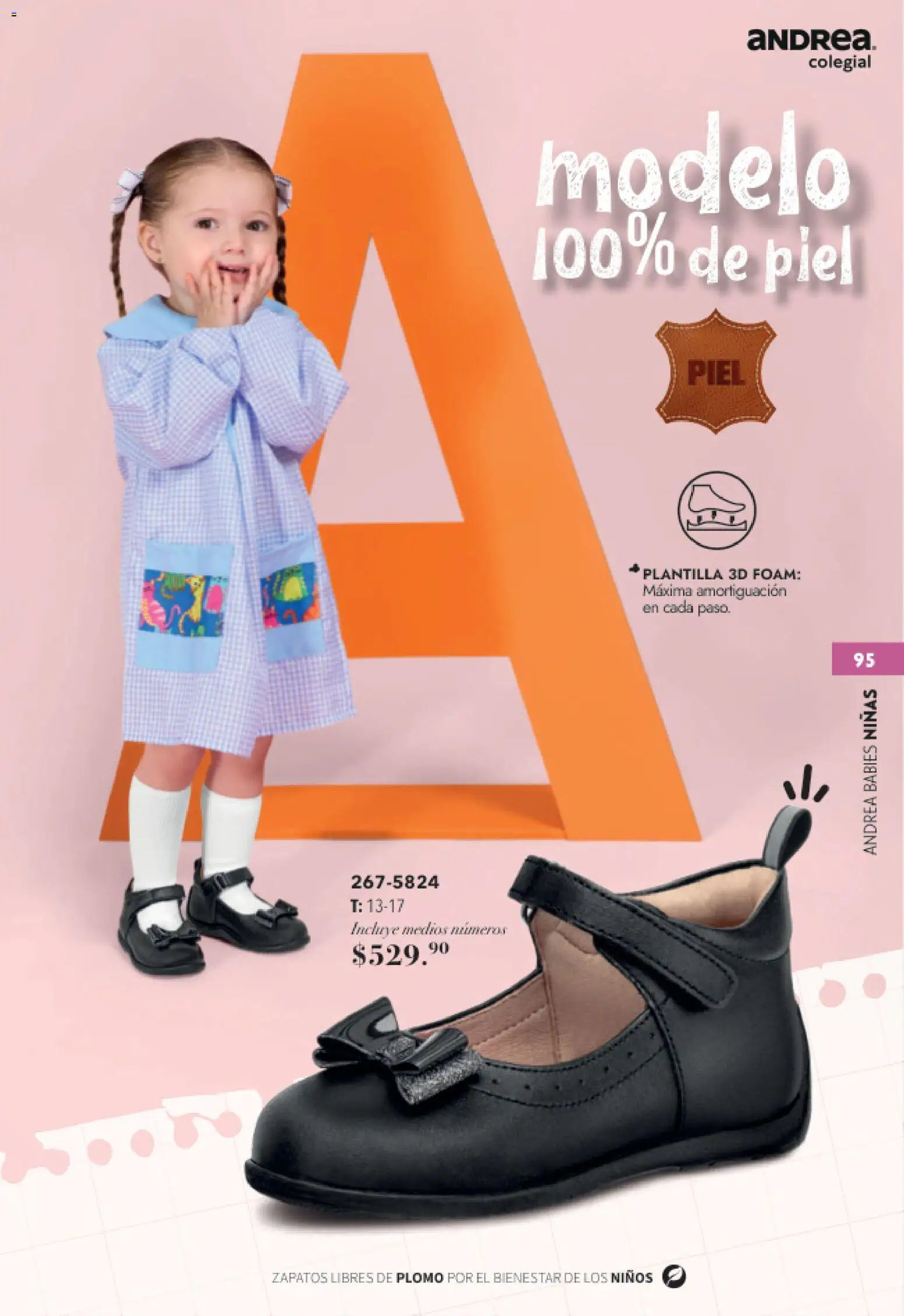 Nuevas ofertas de Andrea válidas en toda la República Mexicana desde el 23/05/2026. ¡Encuentra las mejores ofertas en Andrea catálogo Colegial! | Página: 95 | Productos: Zapatos