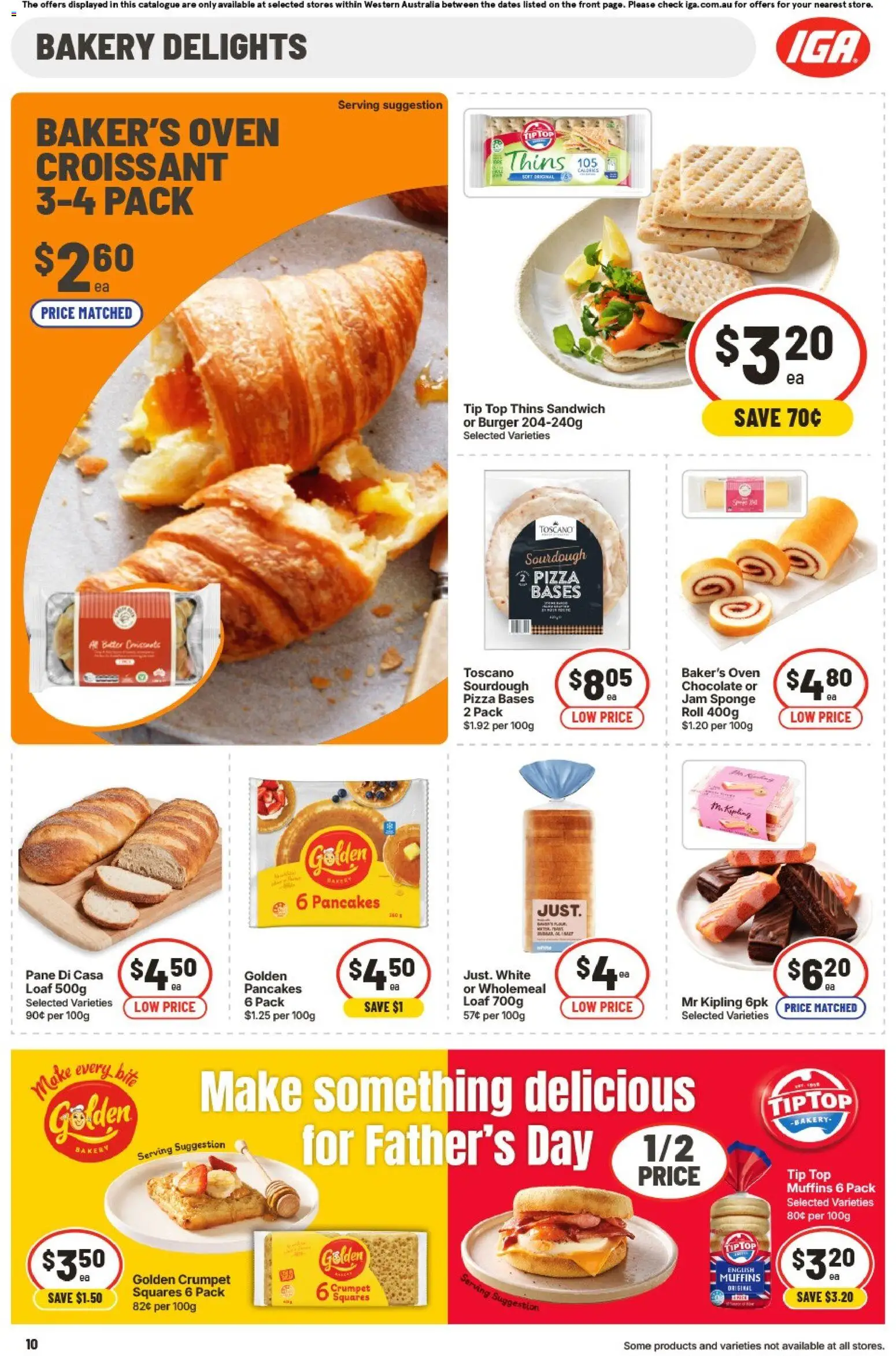 IGA catalogue - valid from 02/09/2026 | Page: 11 | Products: Croissant, Pizza, Sponge, Bakery