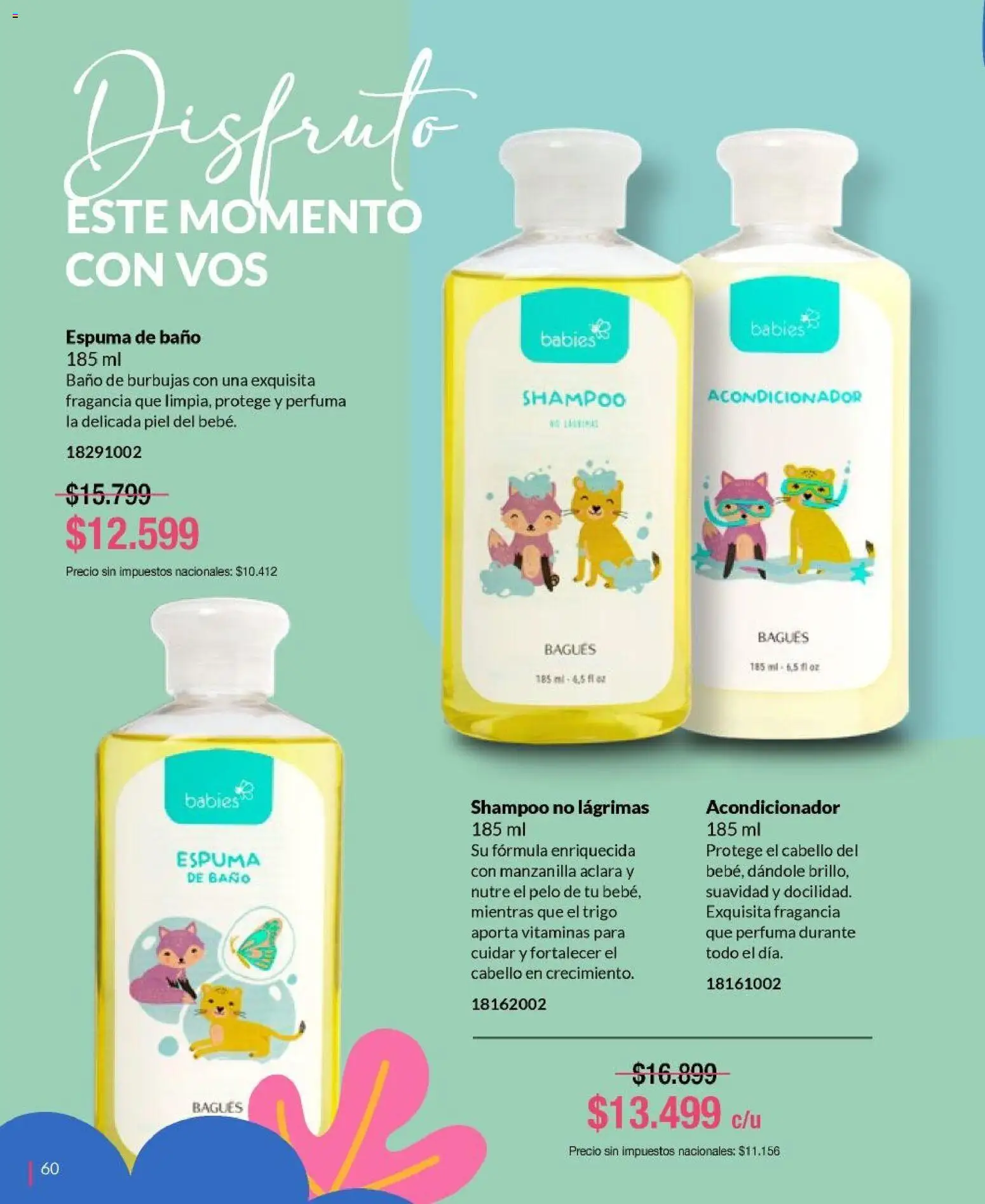 Bagués catálogo │ válido desde el 21/09/2026 | Página: 60 | Productos: Fragancia, Shampoo, Acondicionador, Espuma de baño