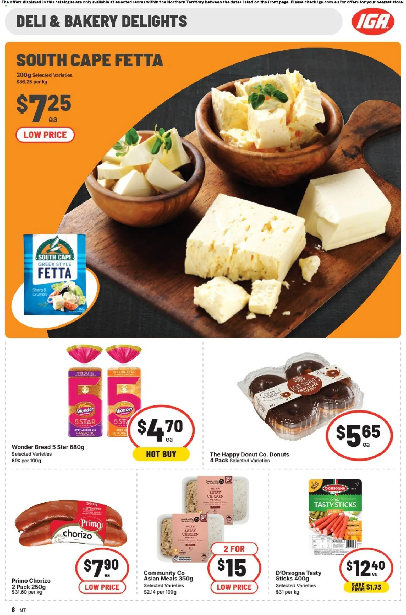 IGA catalogue - valid from 20.05.2026 | Page: 9 | Products: Donuts, Bread, Chicken, Bakery