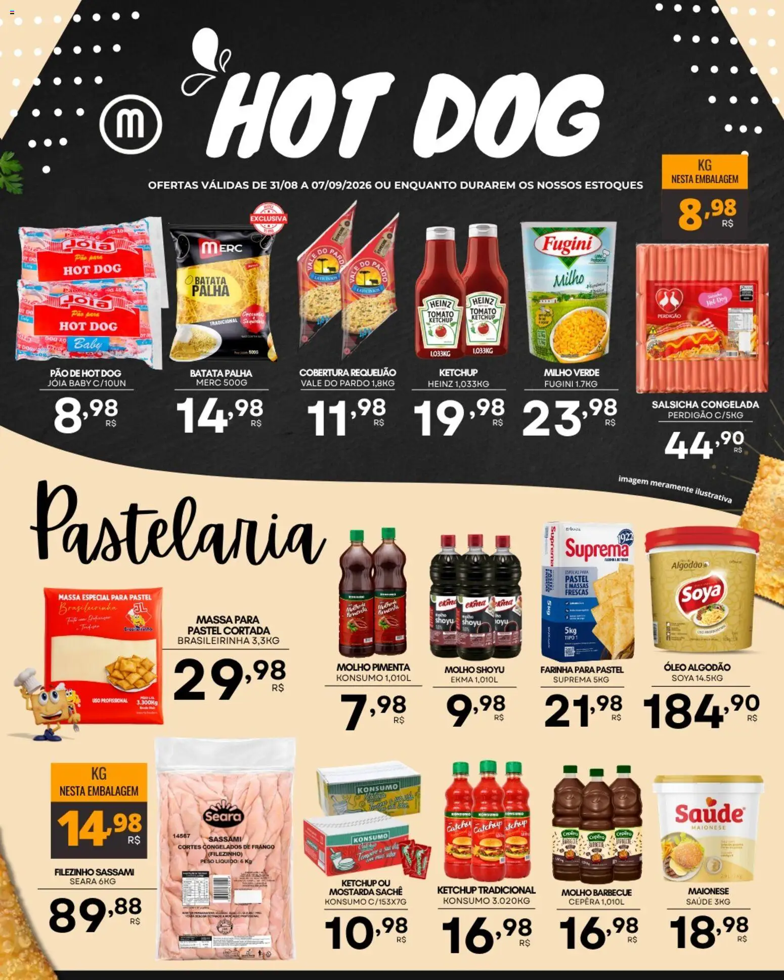 Mercadão Atacadista Folheto - válido de 31/08/2026 | Página: 2 | Produtos: Mostarda, Pão, Algodão, Batata