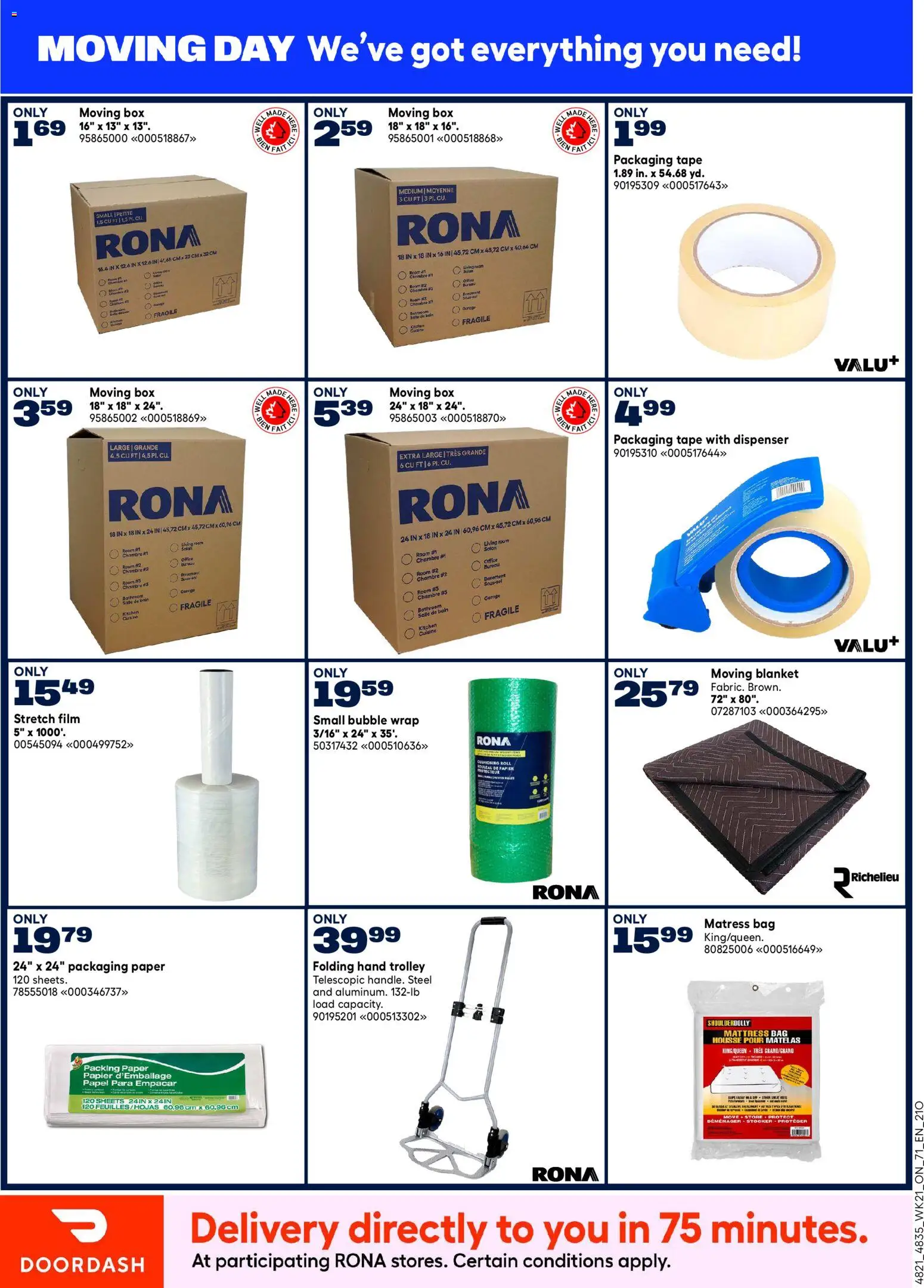 Rona flyer valid from 18.06.2026 | Page: 8 | Products: Bag, Mattress, Blanket, Box